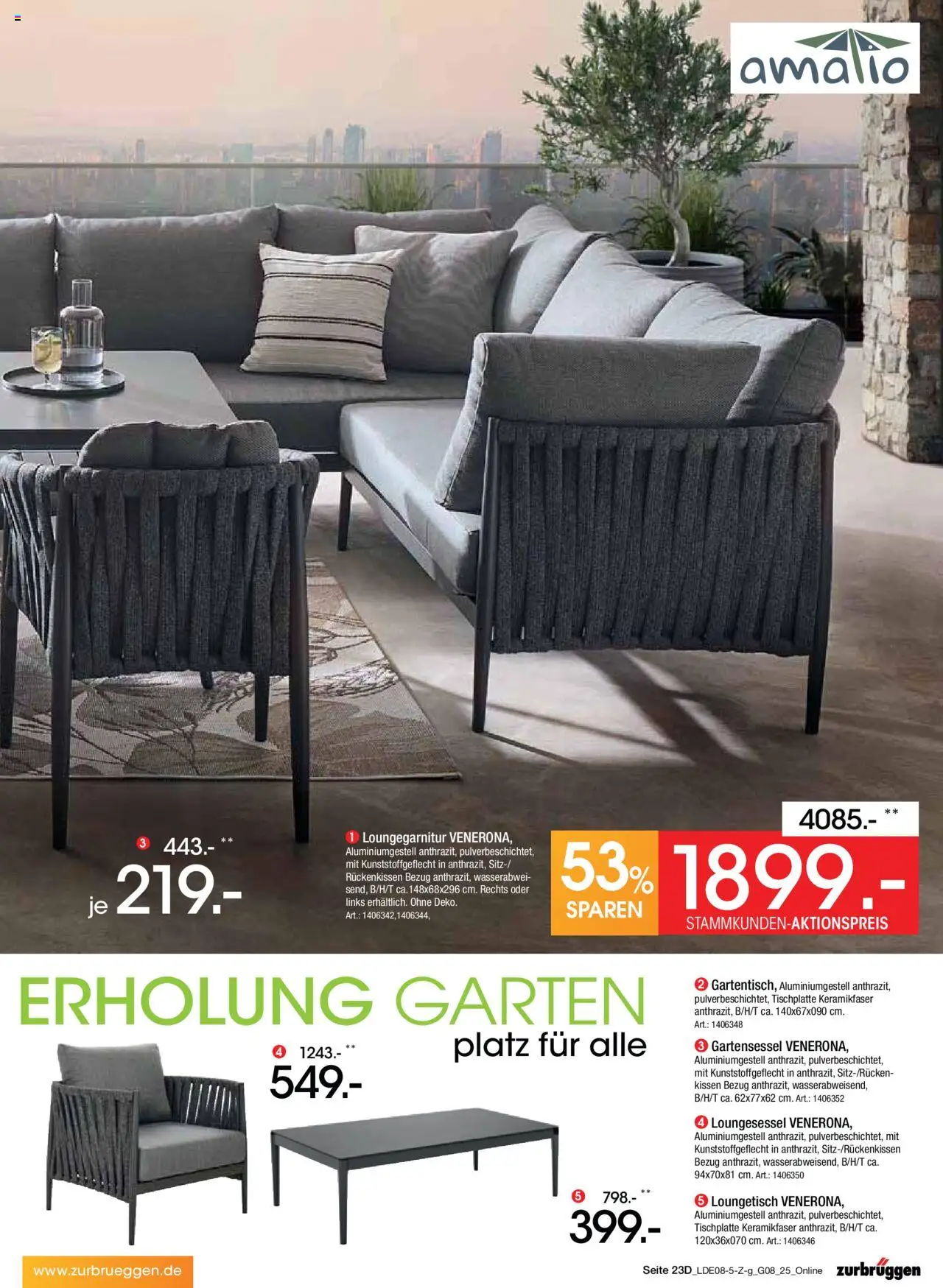 Zurbrüggen Prospekt Bonus Sonder-Tage - gültig ab dem 02.08.2025 | Seite: 45 | Produkte: Kissen