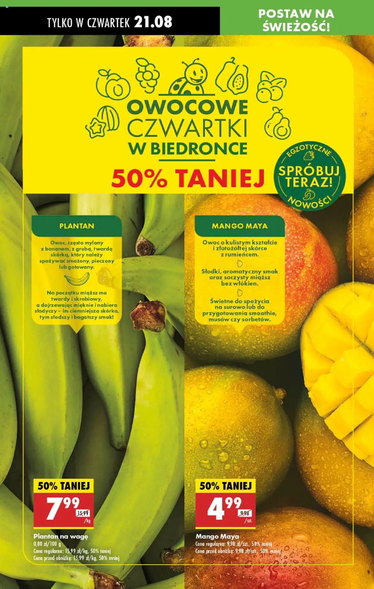 Biedronka gazetka - Oferta w tym tygodniu od 21.08.2025 | Strona: 18 | Produkty: Mango