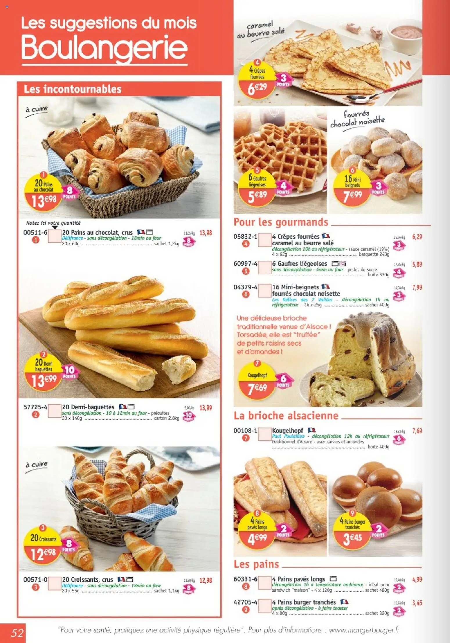 {H1} | Page: 52 | Produits: Sucre, Raisins secs, Noisette, Toaster