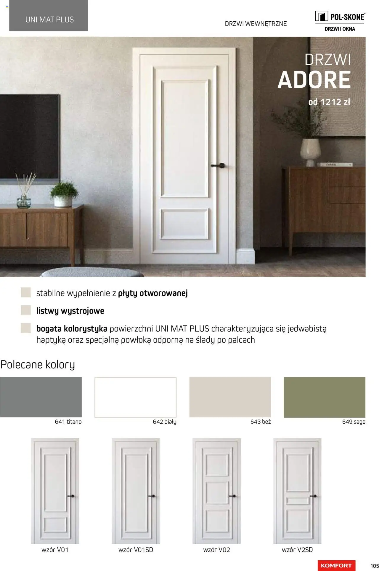 Komfort Gazetka - Katalog Podłogi I Drzwi od 26.06.2024 | Strona: 105 | Produkty: Plyty