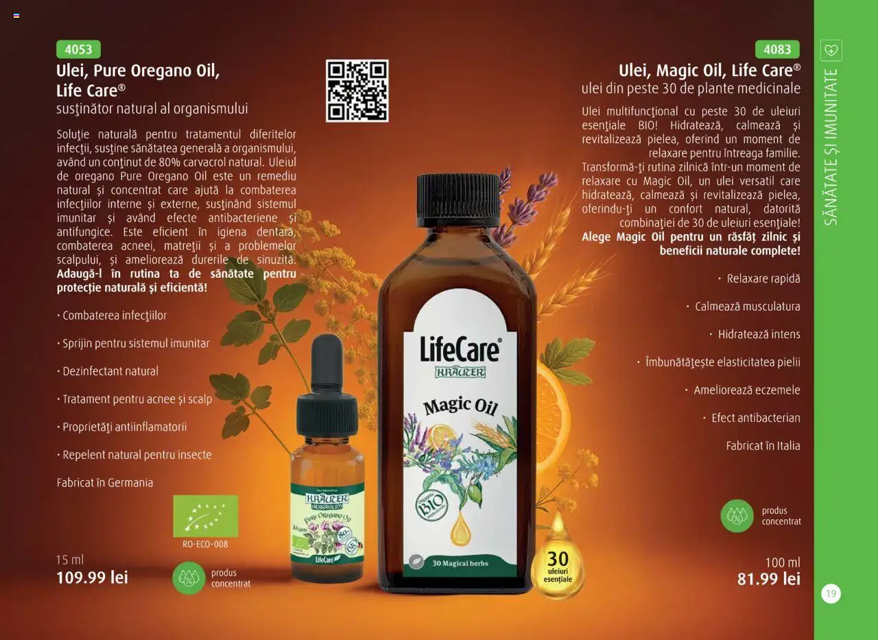 Noul catalog Life Care – valabil de la 01.10.2025 | Pagină: 21 | Produse: Şerit ödül, Ulei, Pește