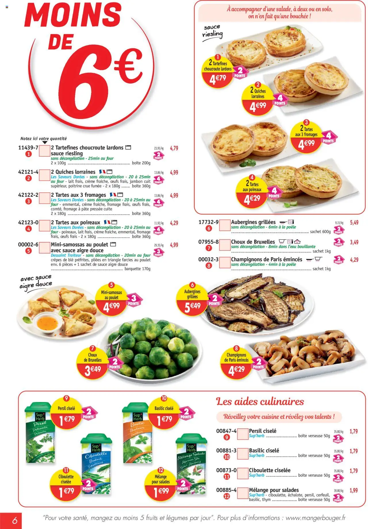  | Page: 6 | Produits: Poêle, Lardons, Œufs, Crème