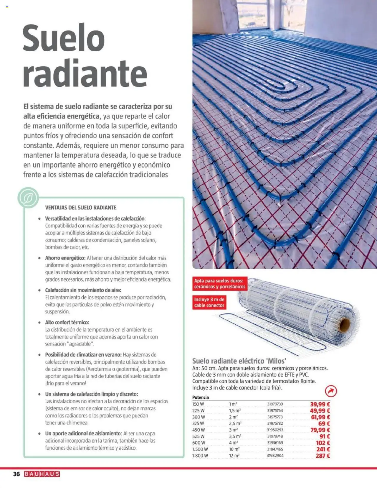 Bauhaus - Calefacción │ válido desde el 16.09.2025 | Página: 36 | Productos: Polvo, Cable, Conector