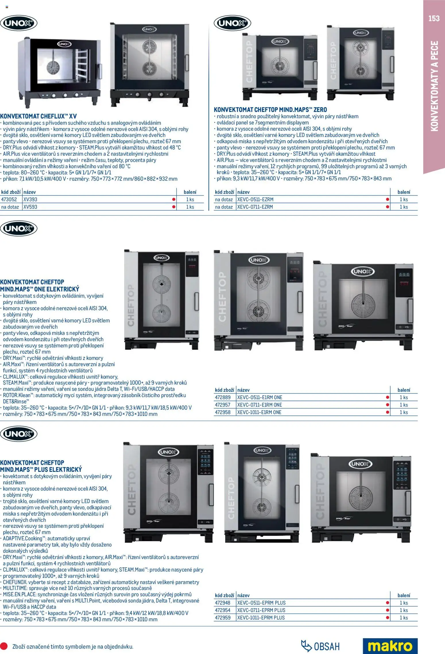 Makro leták - Gastro vybavení a zařízení od 01.02.2026 | Strana: 153 | Produkty: Zásobník, Pec, Miska, LED