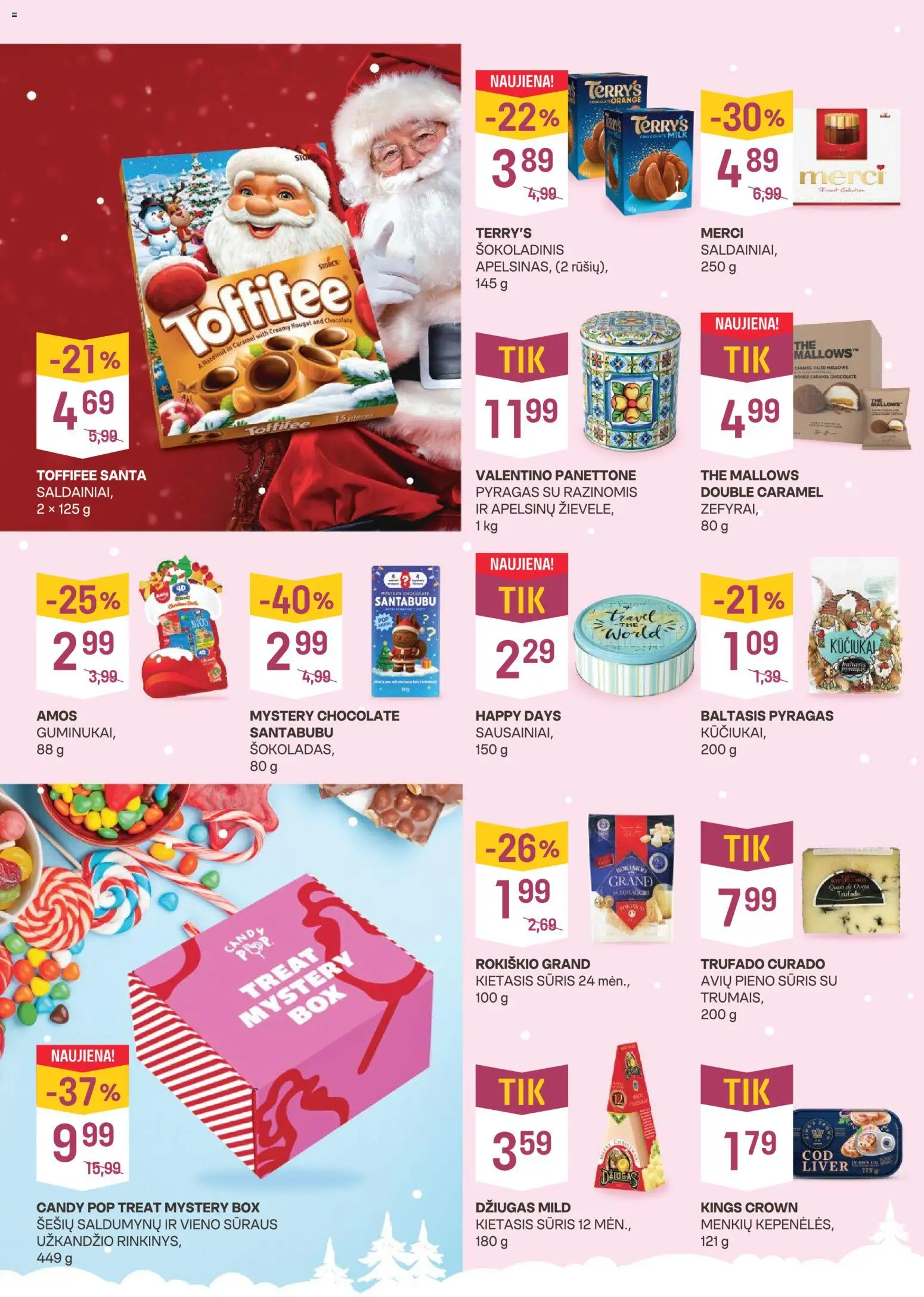 VYNOTEKA akcijos nuo 08.12.2025 | Puslapis: 2 | Prekių: Pyragas, Sūris