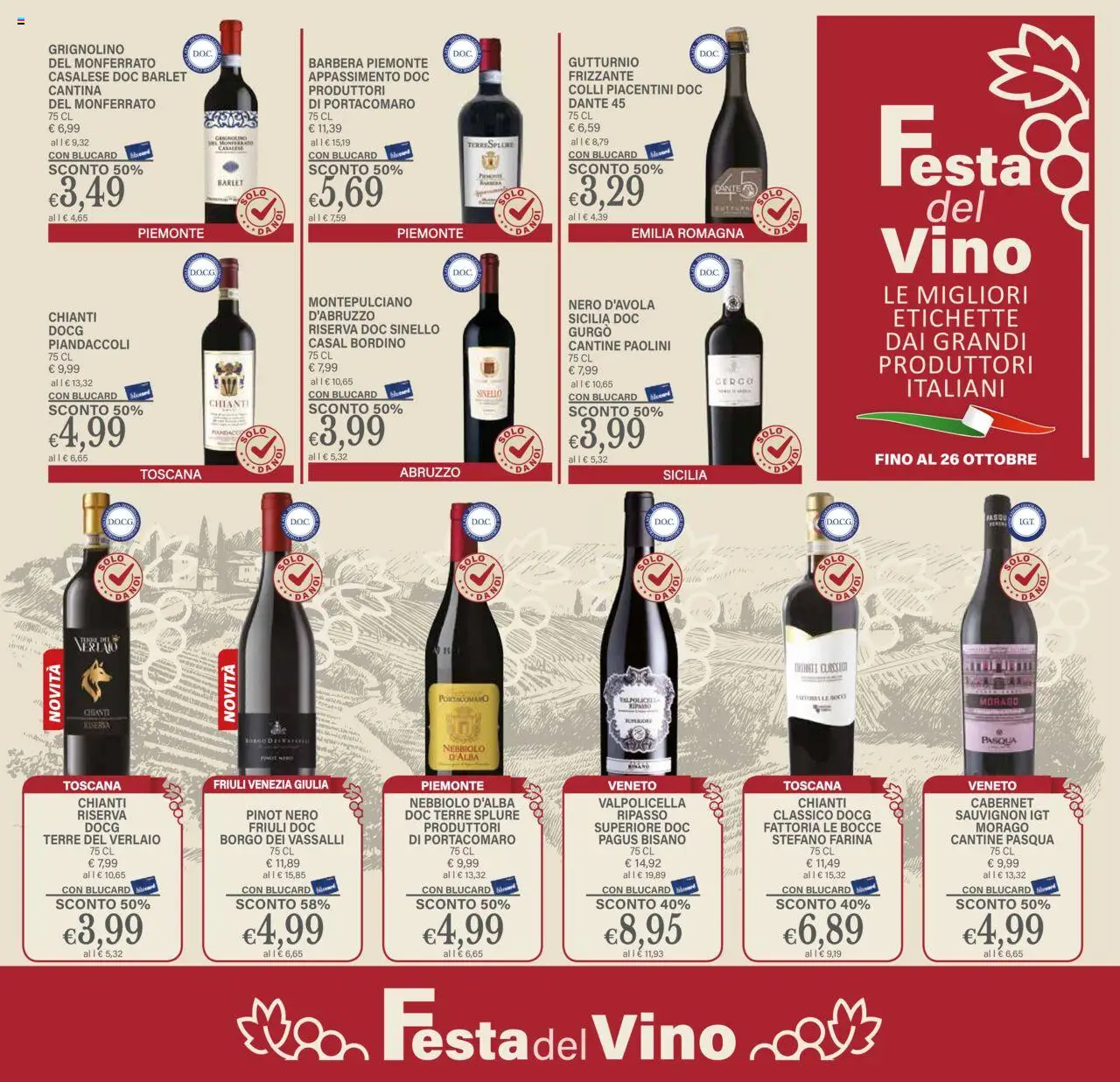 Volantino Il Gigante del 18.09.2025 | Pagina: 19 | Prodotti: Vino, Farina