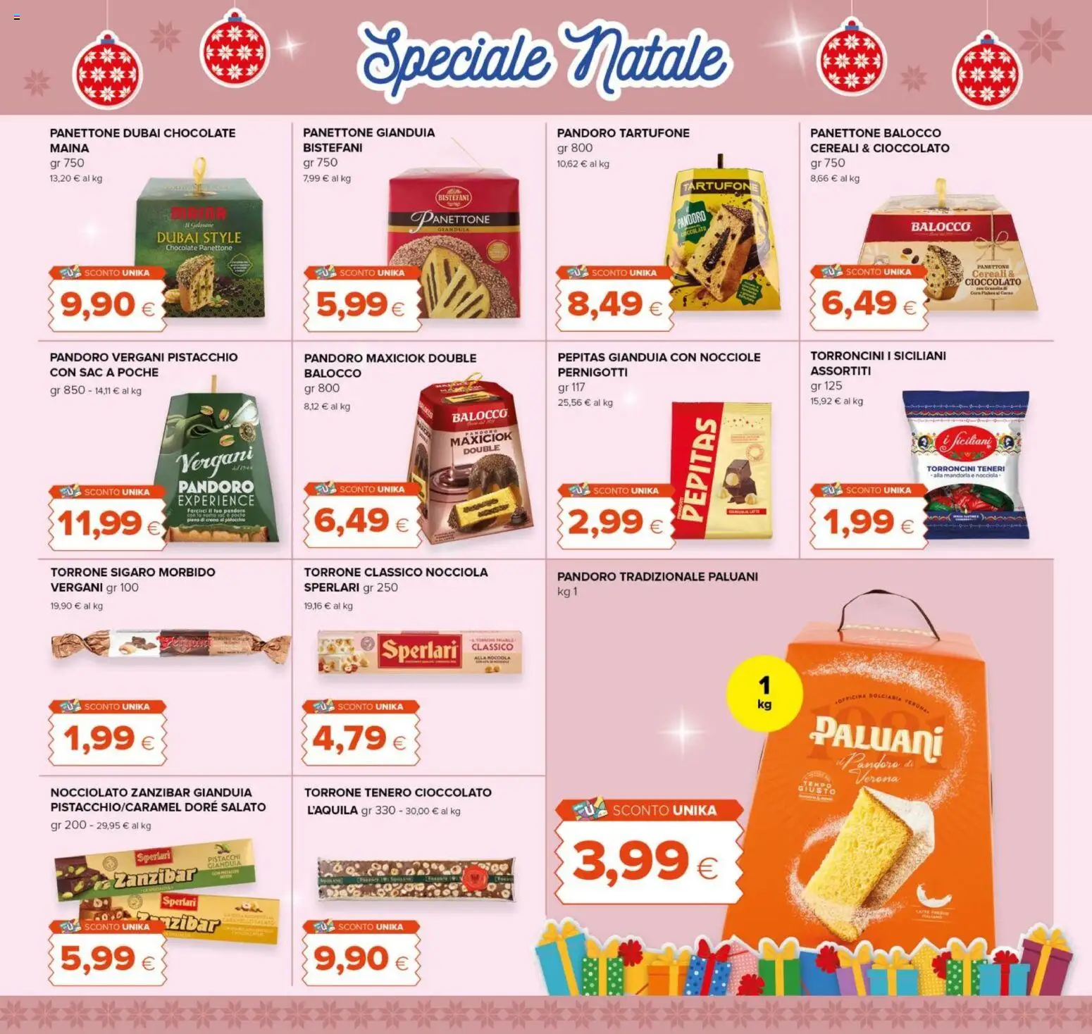 Volantino Oasi del 16.12.2025 | Pagina: 3 | Prodotti: Cioccolato, Cereali, Pandoro, Panettone