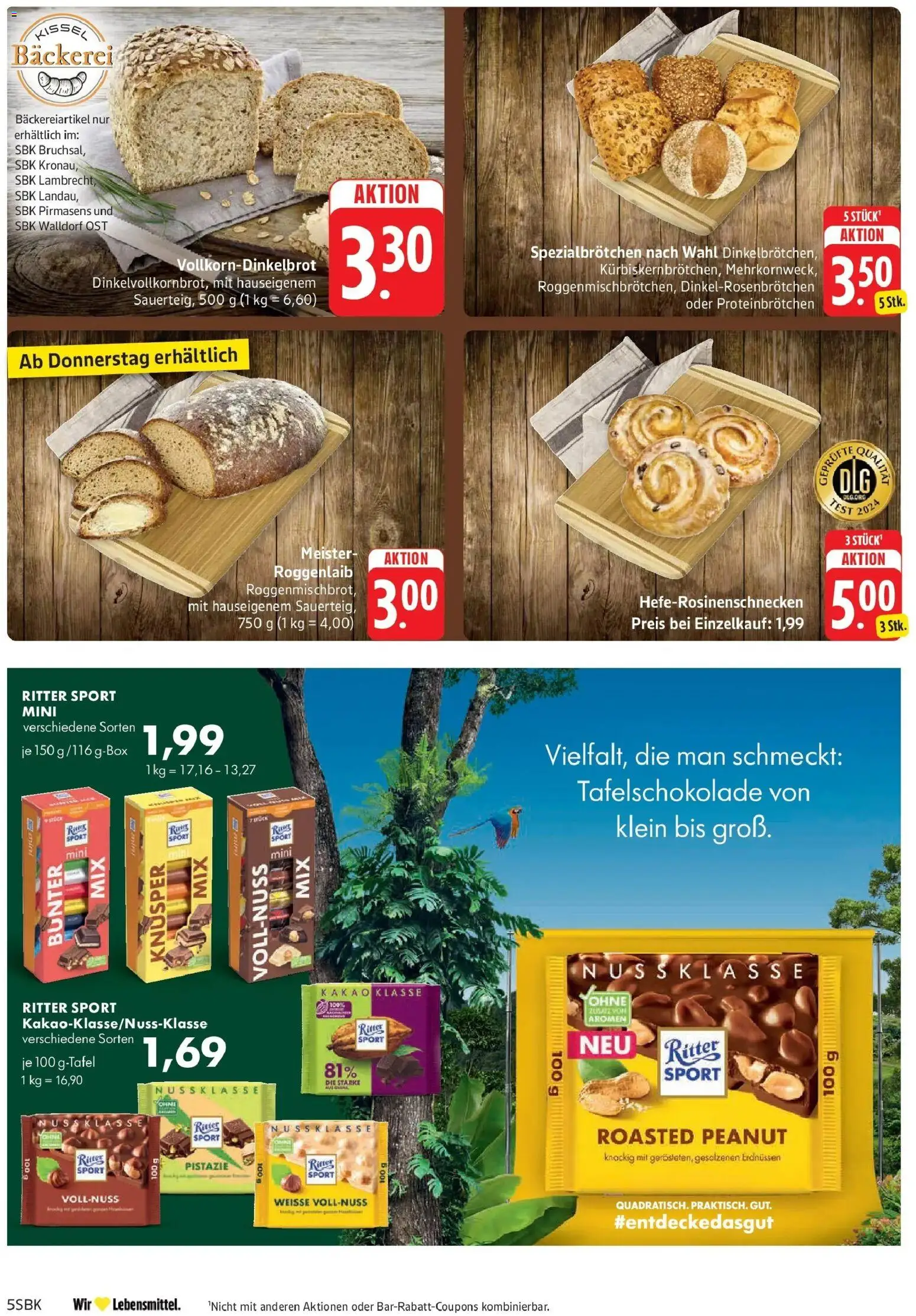 Edeka prospekt Pirmasens	 – gültig ab 12.04.2026 | Seite: 5 | Produkte: Bäckerei, Ritter sport