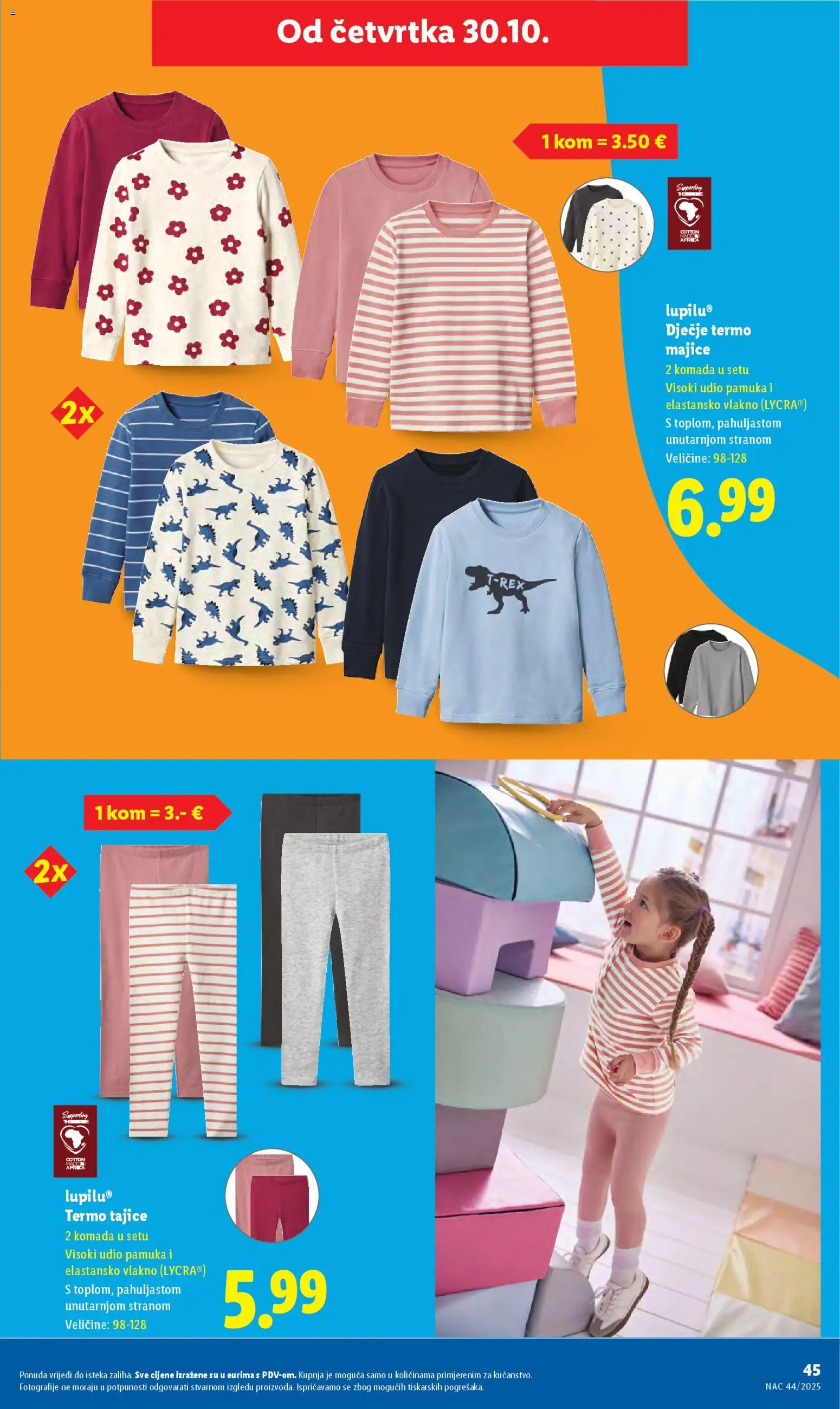 Lidl katalog | vrijedi od 27.10.2025 | Stranica: 45 | Proizvodi: Tajice