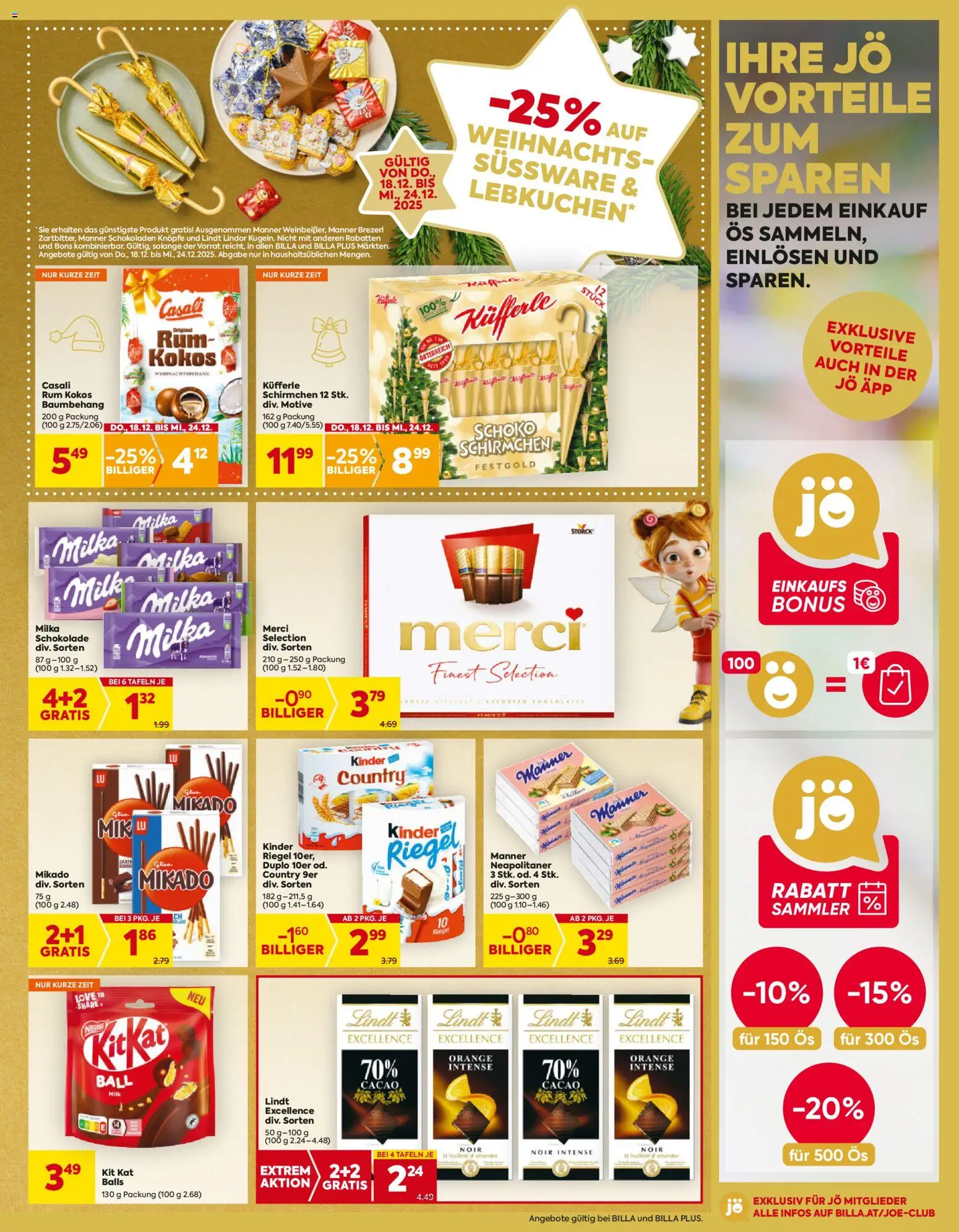 Billa Flugblatt gültig ab 18.12.2025 | Seite: 13 | Produkte: Schokolade