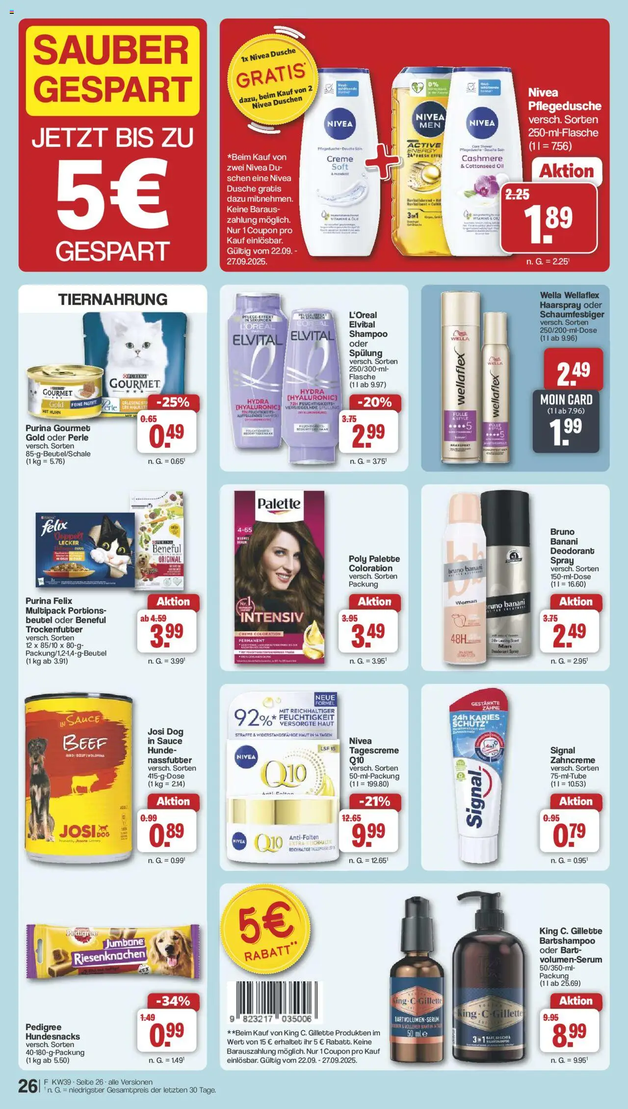 Famila Nordwest Prospekt 	 – gültig ab 22.09.2025 | Seite: 30 | Produkte: Dusche, Haarspray, Creme, Tagescreme