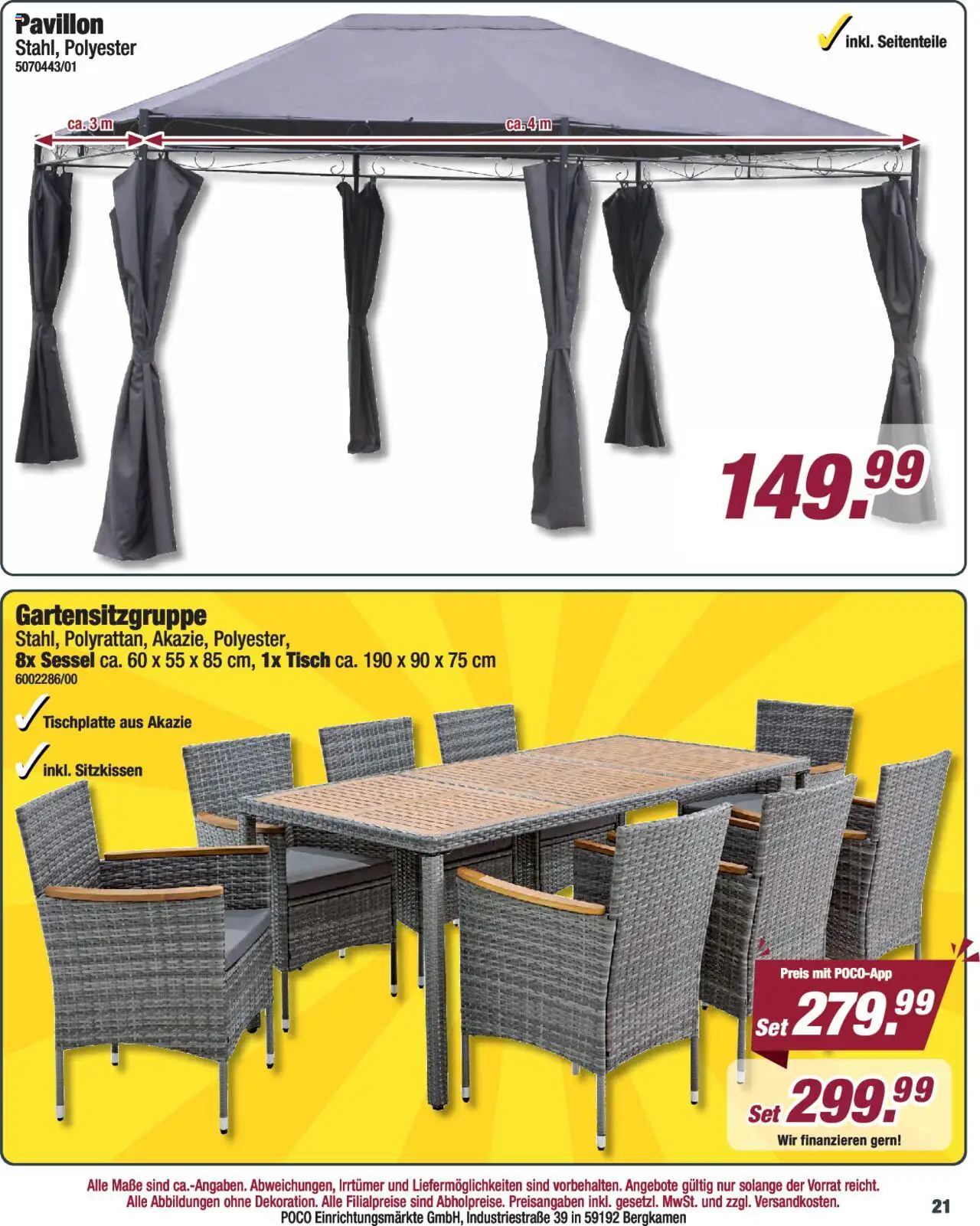 Poco Prospekt 	 - gültig ab dem 19.07.2025 | Seite: 21 | Produkte: Sessel, Tisch