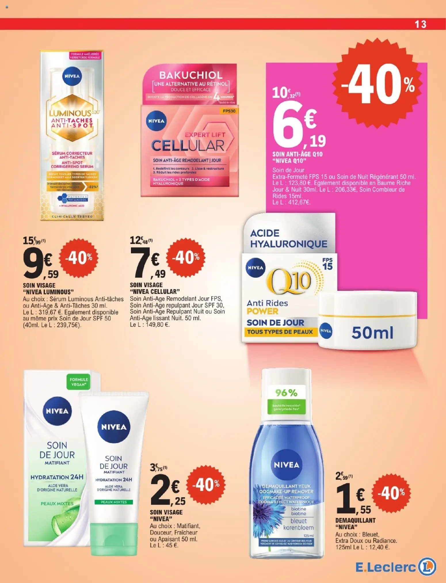 {H1} | Page: 13 | Produits: Serum, Démaquillant, Correcteur