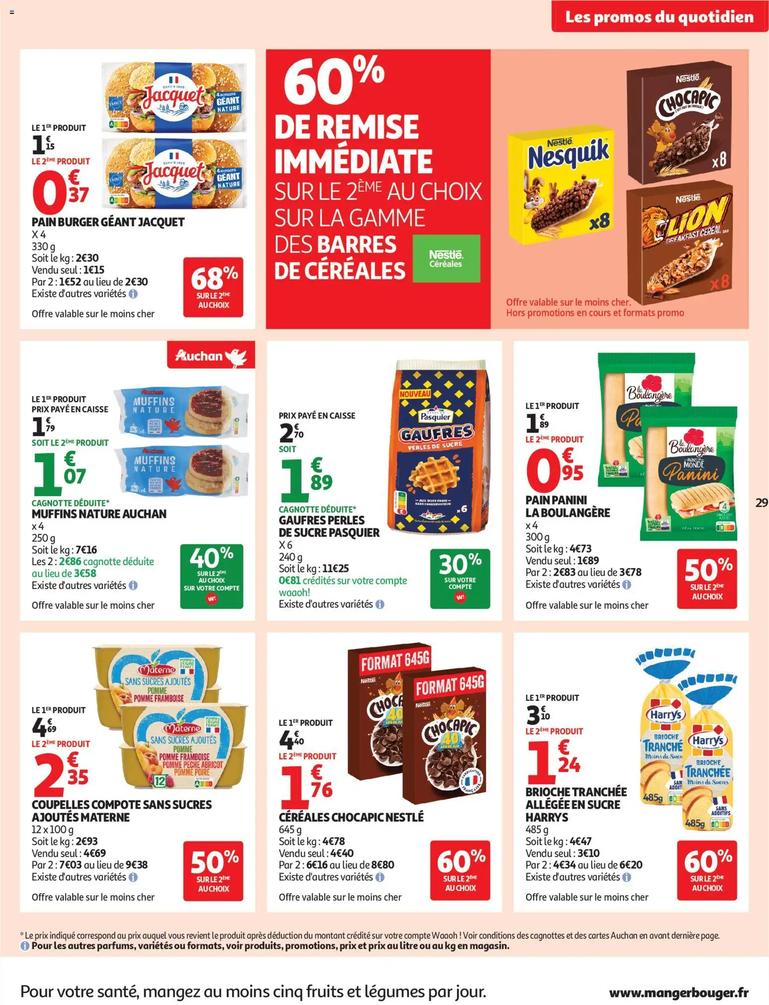 {H1} | Page: 29 | Produits: Muffins, Abricot, Pêche, Pomme