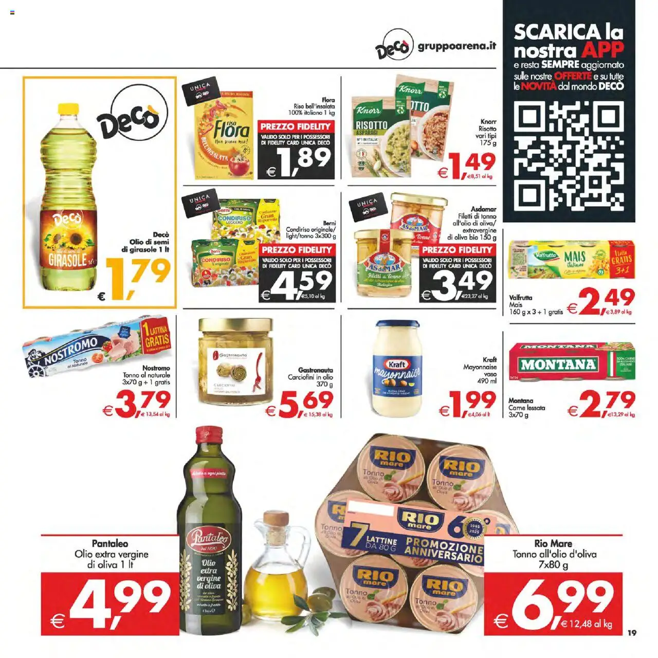 Volantino Decò del 22.08.2025 | Pagina: 22 | Prodotti: Riso, Tonno, Olio extra vergine, Mais