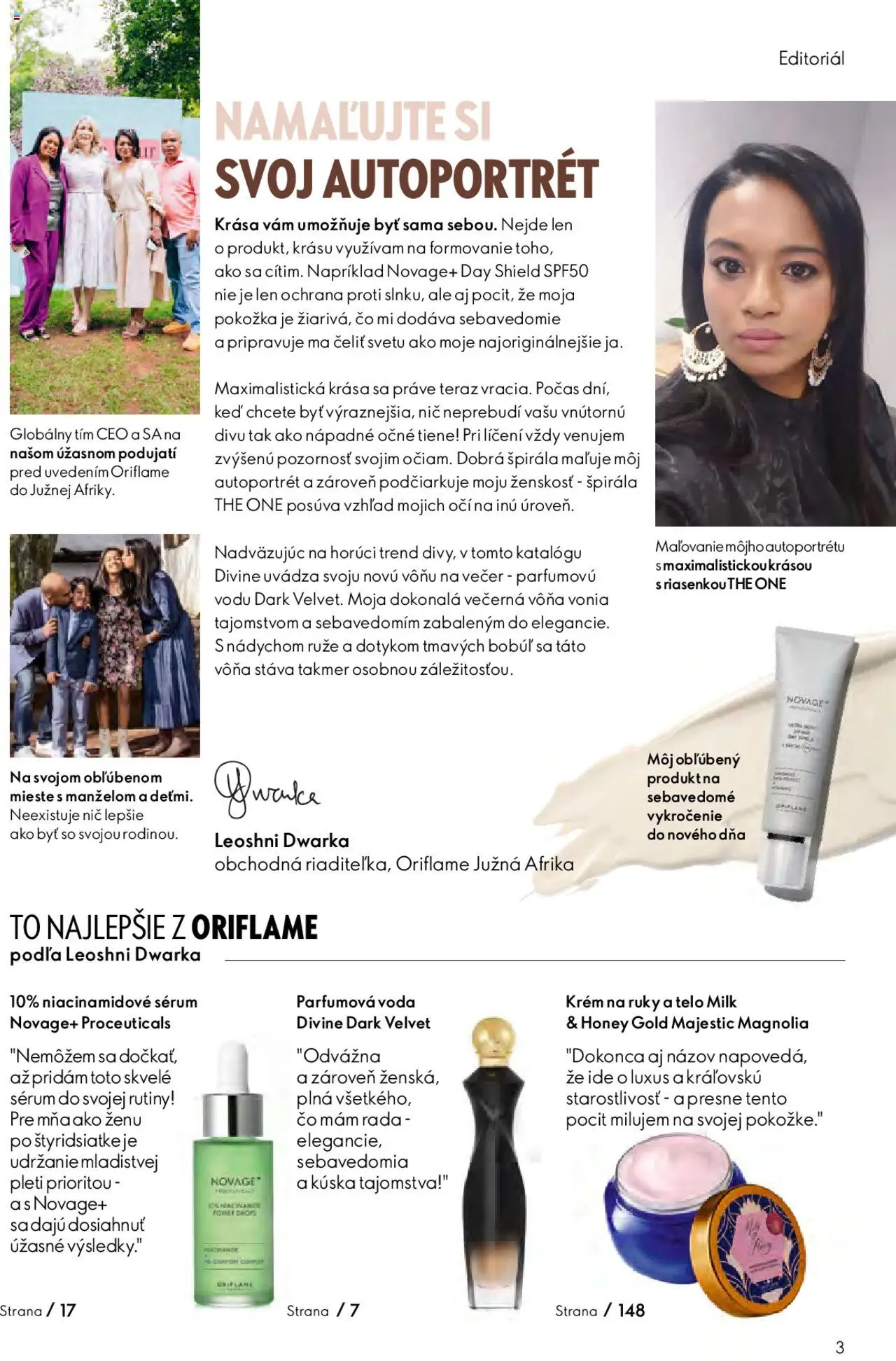 Nové Oriflame akcie – leták je platný od 22.10.2025 | Strana: 3 | Produkty: Očné tiene, Krém na ruky, Voda, Ruže