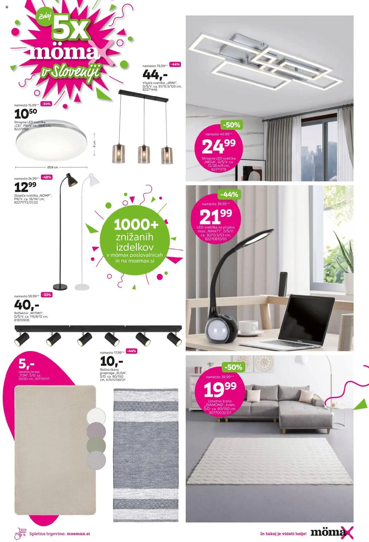 Mömax katalog │ velja od 25.08.2025 | Stran: 11 | Izdelki: Led svetilka, Preproga, Svetilka