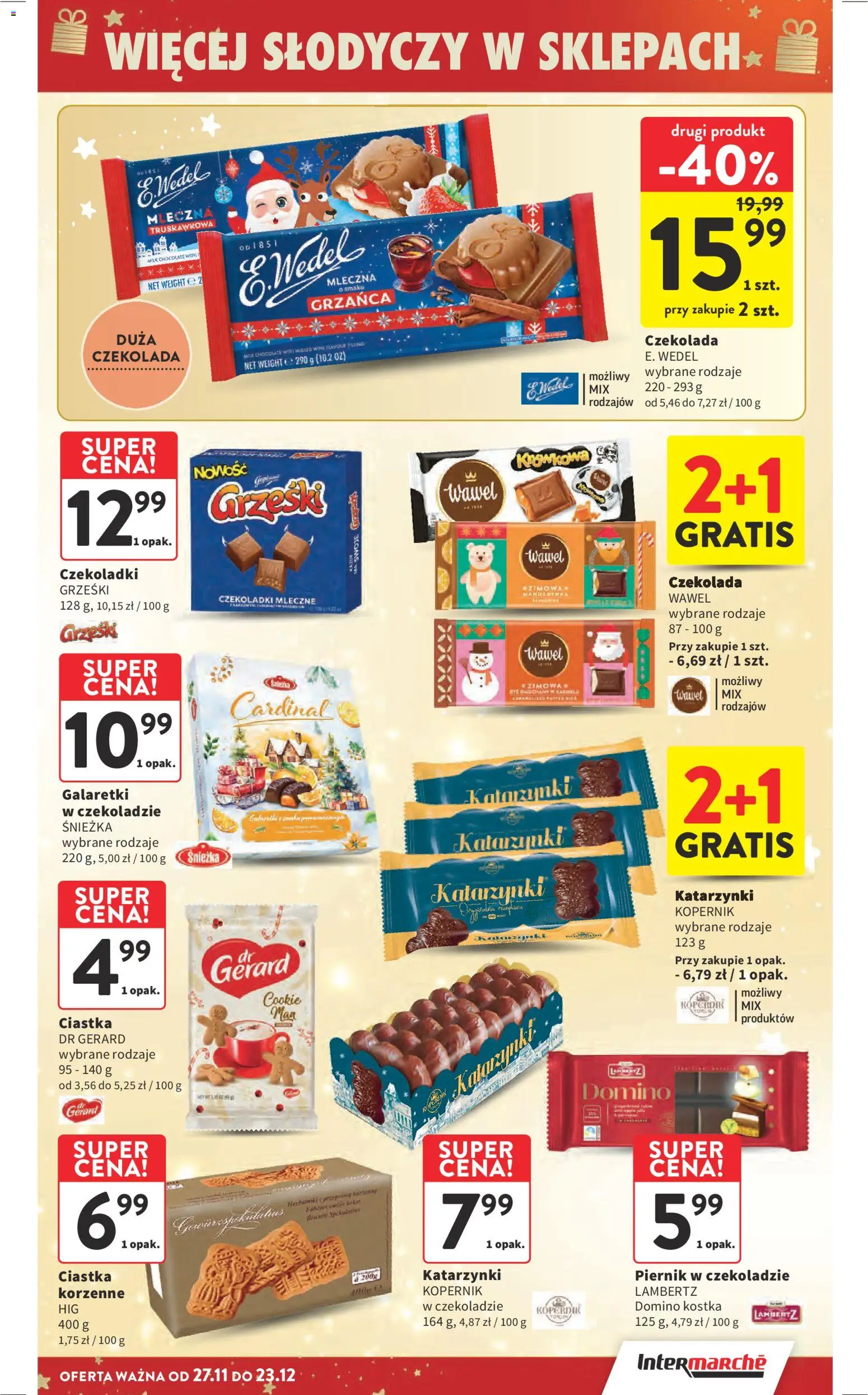 Intermarche Black Friday od 27.11.2025 | Strona: 14 | Produkty: Galaretki, Czekoladki, Piernik, Czekolada