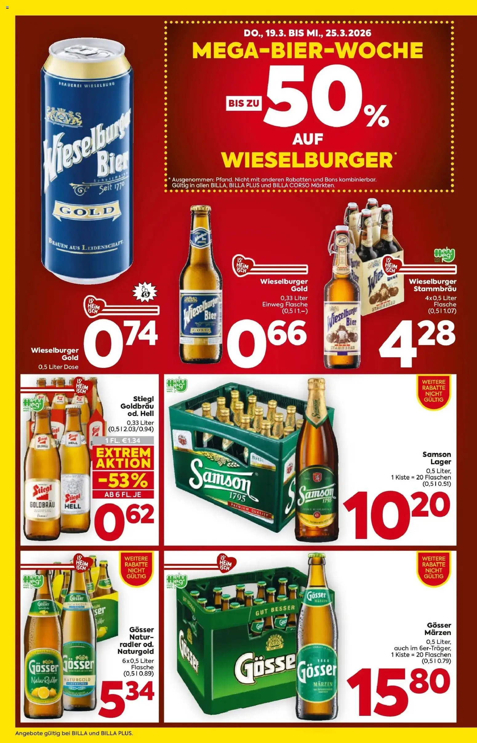 Billa Flugblatt - Wien gültig ab 19.03.2026 | Seite: 2 | Produkte: Bier