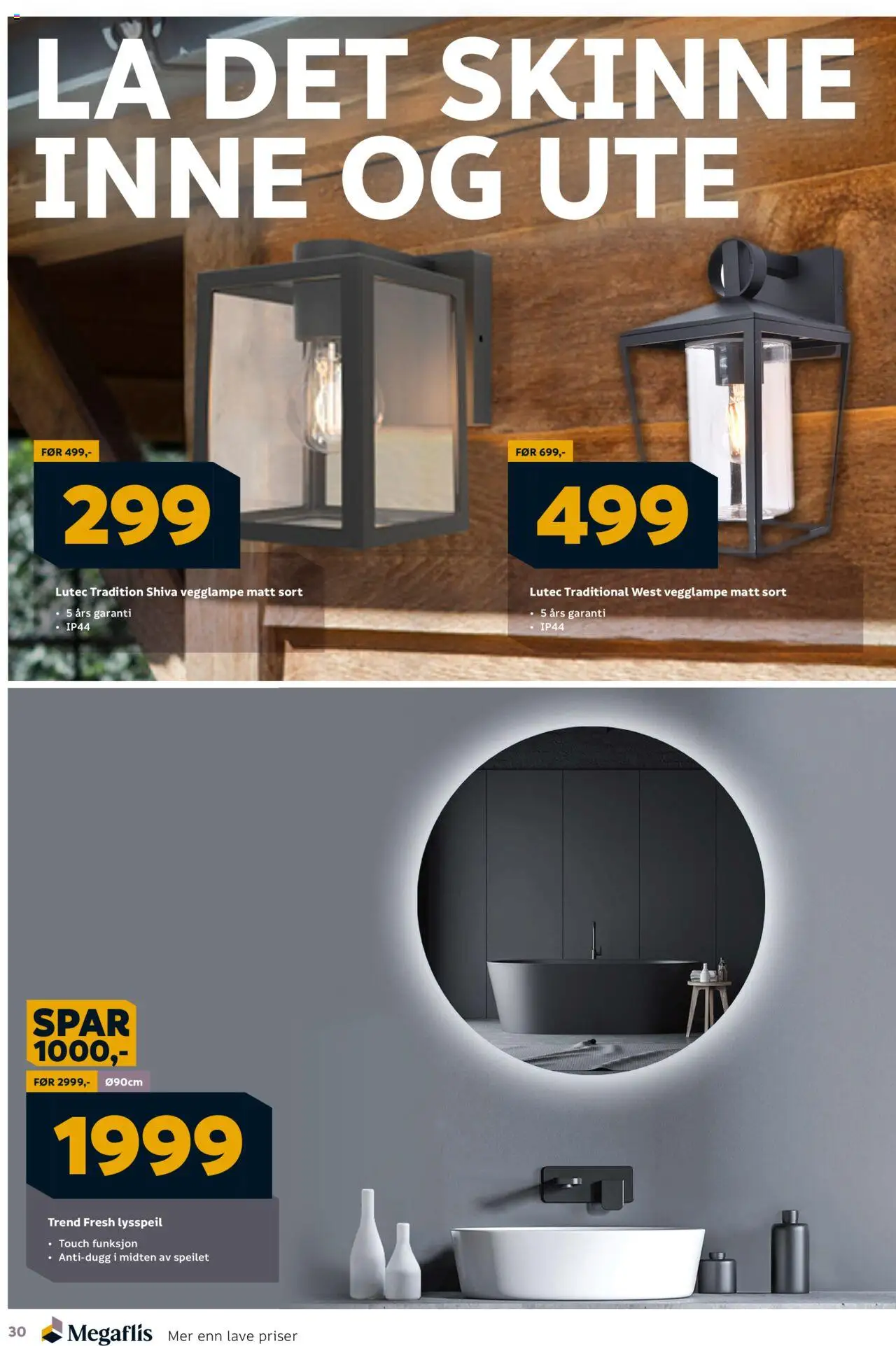  | Side: 30 | Produkter: Vegglampe