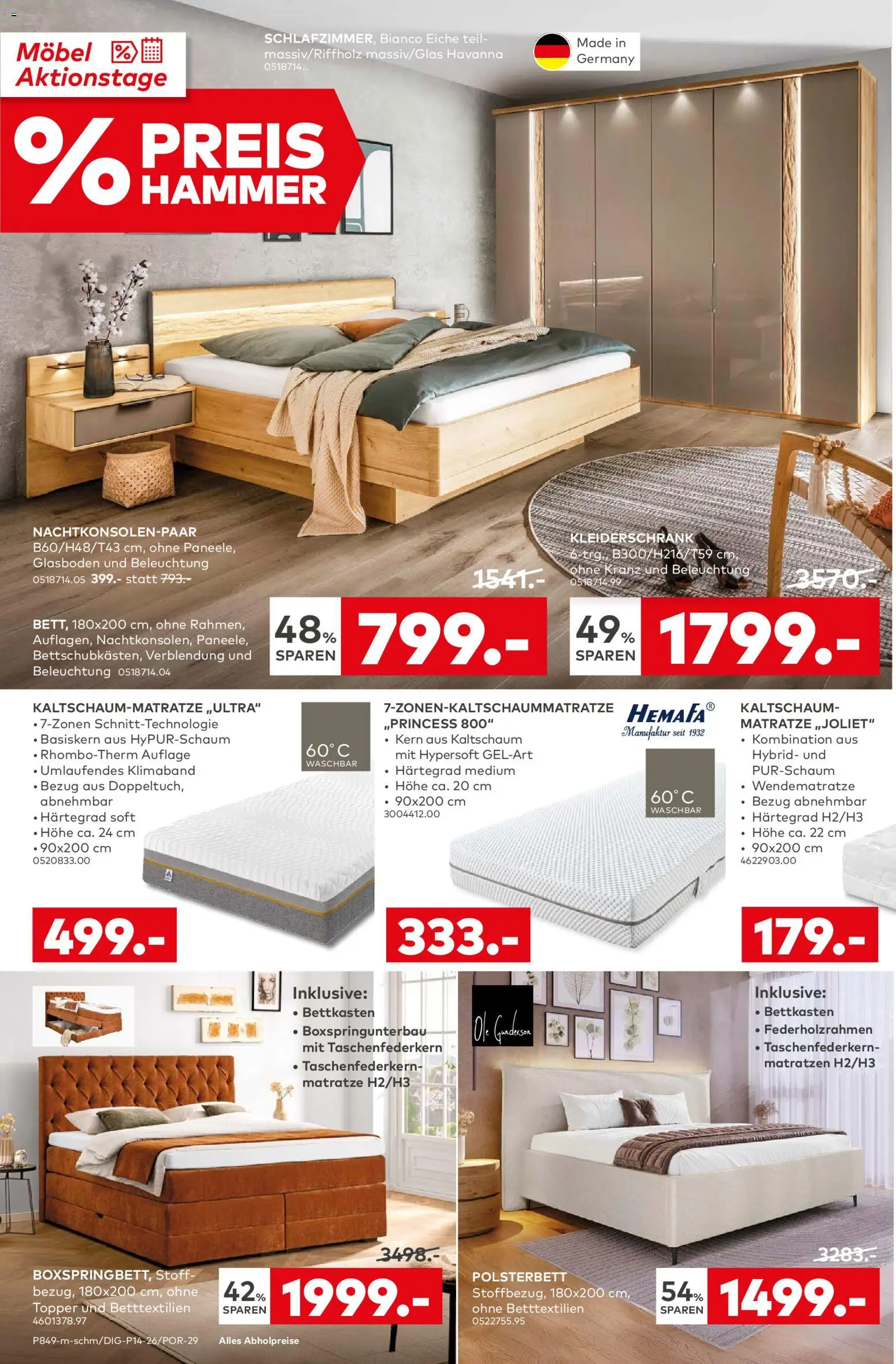 Porta! Prospekt Bad Vilbel-Dortelweil – gültig ab 23.03.2026 | Seite: 6 | Produkte: Matratze, Kleiderschrank, Polsterbett, Topper