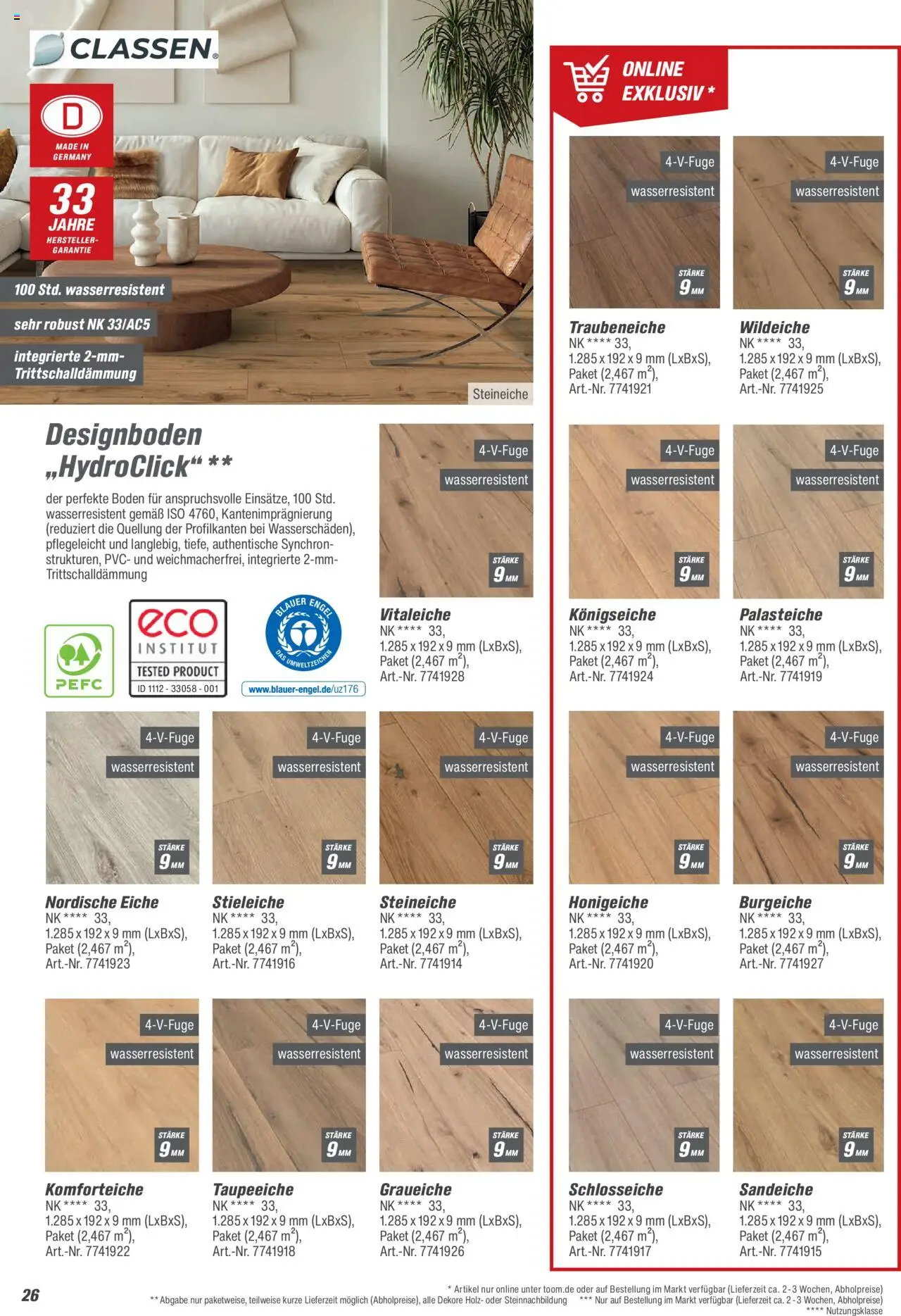 Toom Baumarkt Bodenbeläge & Zubehör 2025 - gültig ab dem 21.08.2025 | Seite: 26