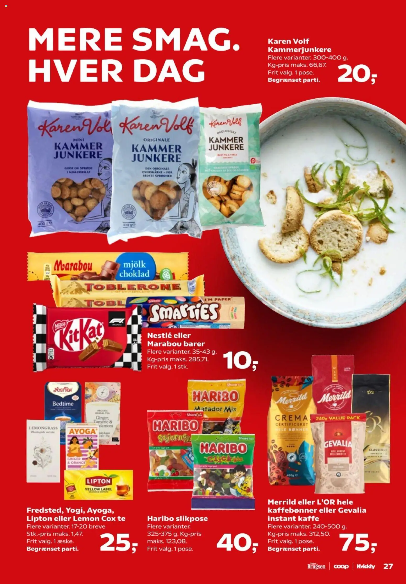 Super Brugsen tilbudsavis – gyldig fra 07.04.2026 | Side: 29 | Produkter: Kaffe, Te, Bønner, Instant Kaffe