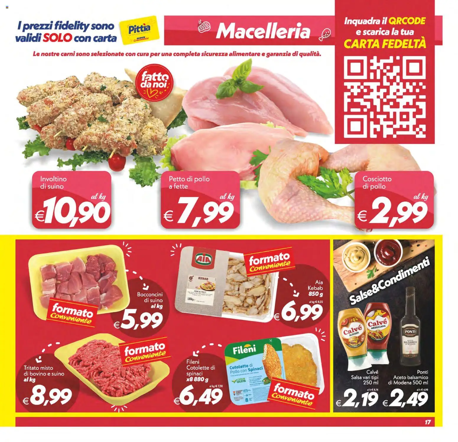 Volantino SuperConveniente del 23.01.2026 | Pagina: 17 | Prodotti: Bovino, Suino, Spinaci, Aceto
