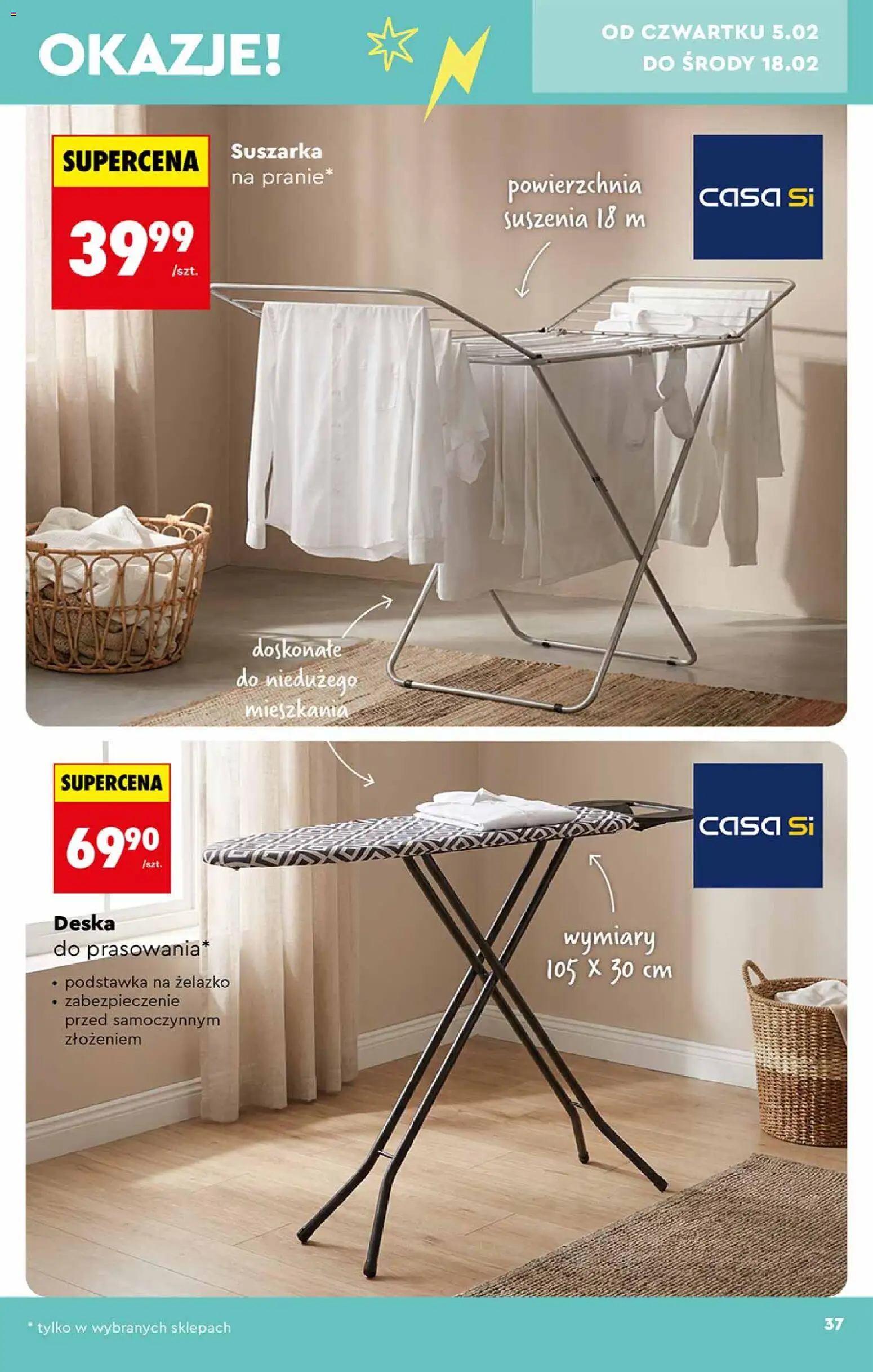 Biedronka gazetka - Hity i inspiracje od 31.01.2026 | Strona: 37 | Produkty: Suszarka