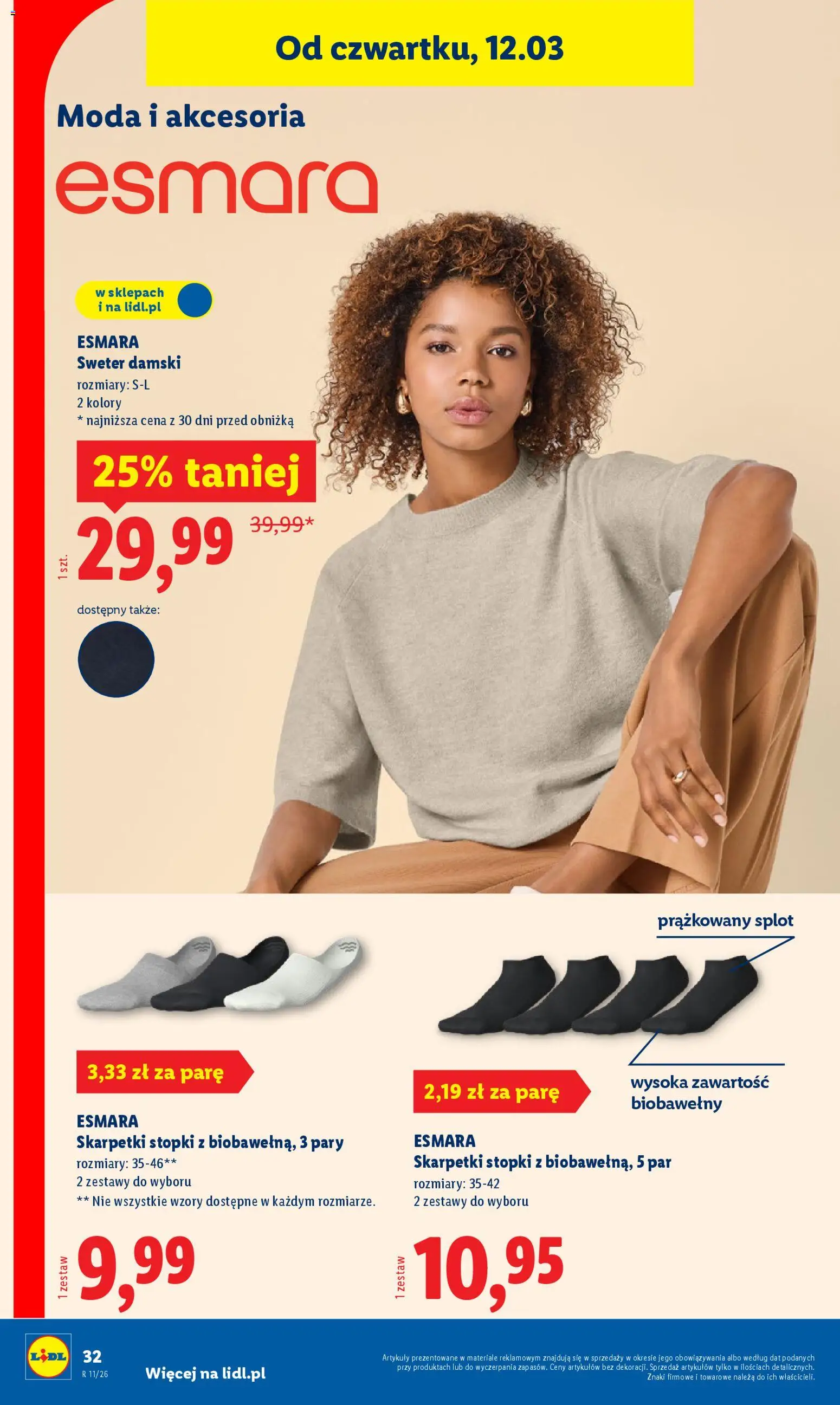 Lidl Katalog od 09.03.2026 | Strona: 40 | Produkty: Sweter, Skarpetki