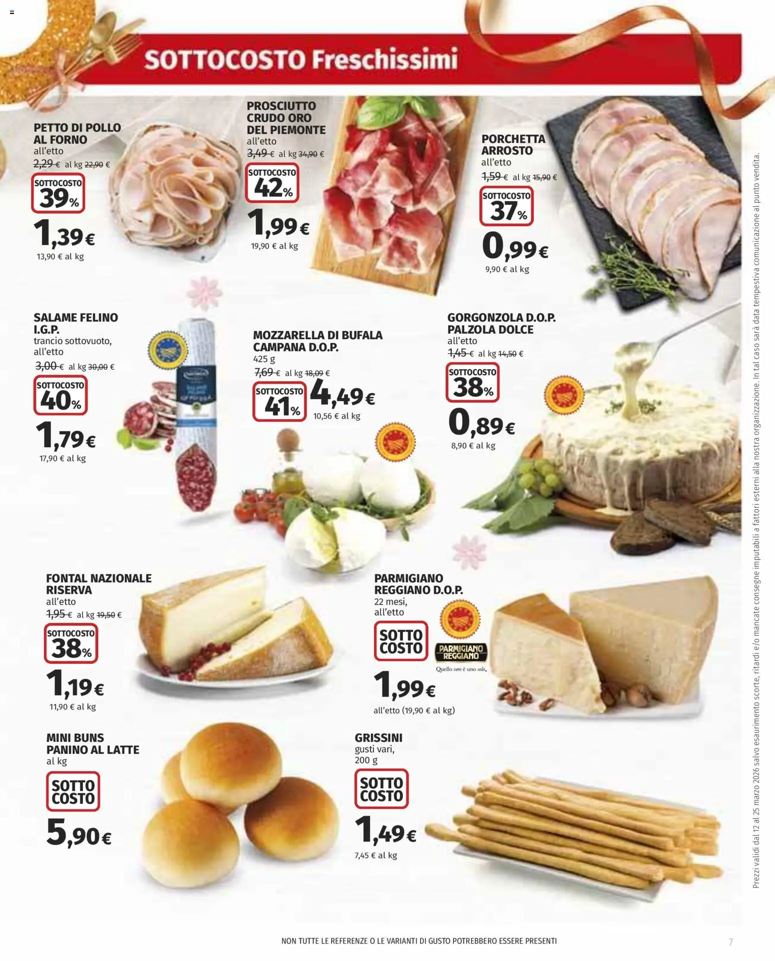 Volantino COOP del 12.03.2026 | Pagina: 7 | Prodotti: Mozzarella, Grissini, Forno, Parmigiano