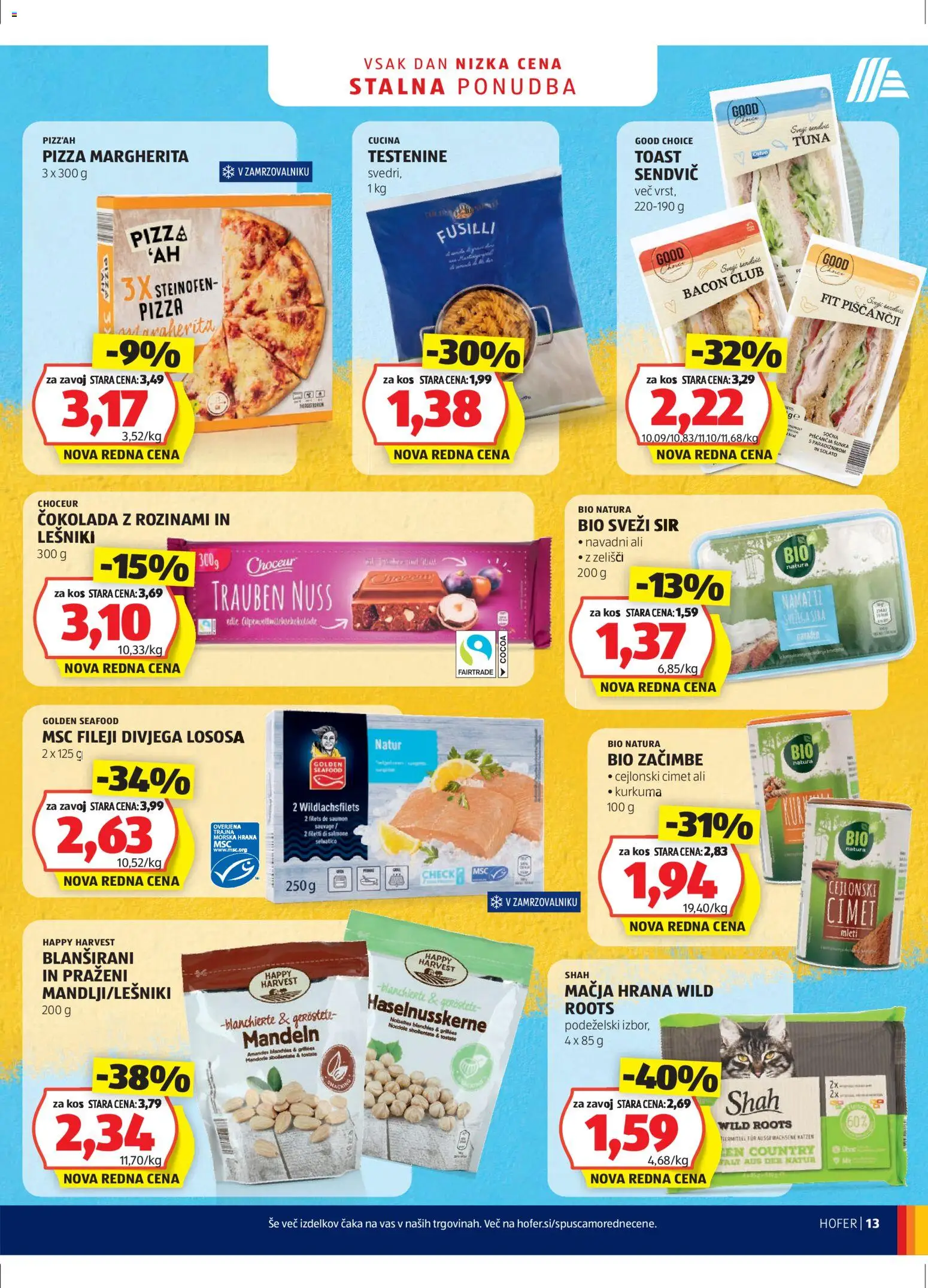 Novi Hofer katalog ponudbe – veljaven od 23.12.2025 | Stran: 13 | Izdelki: Tuna, Cokolada, Sunka, Testenine