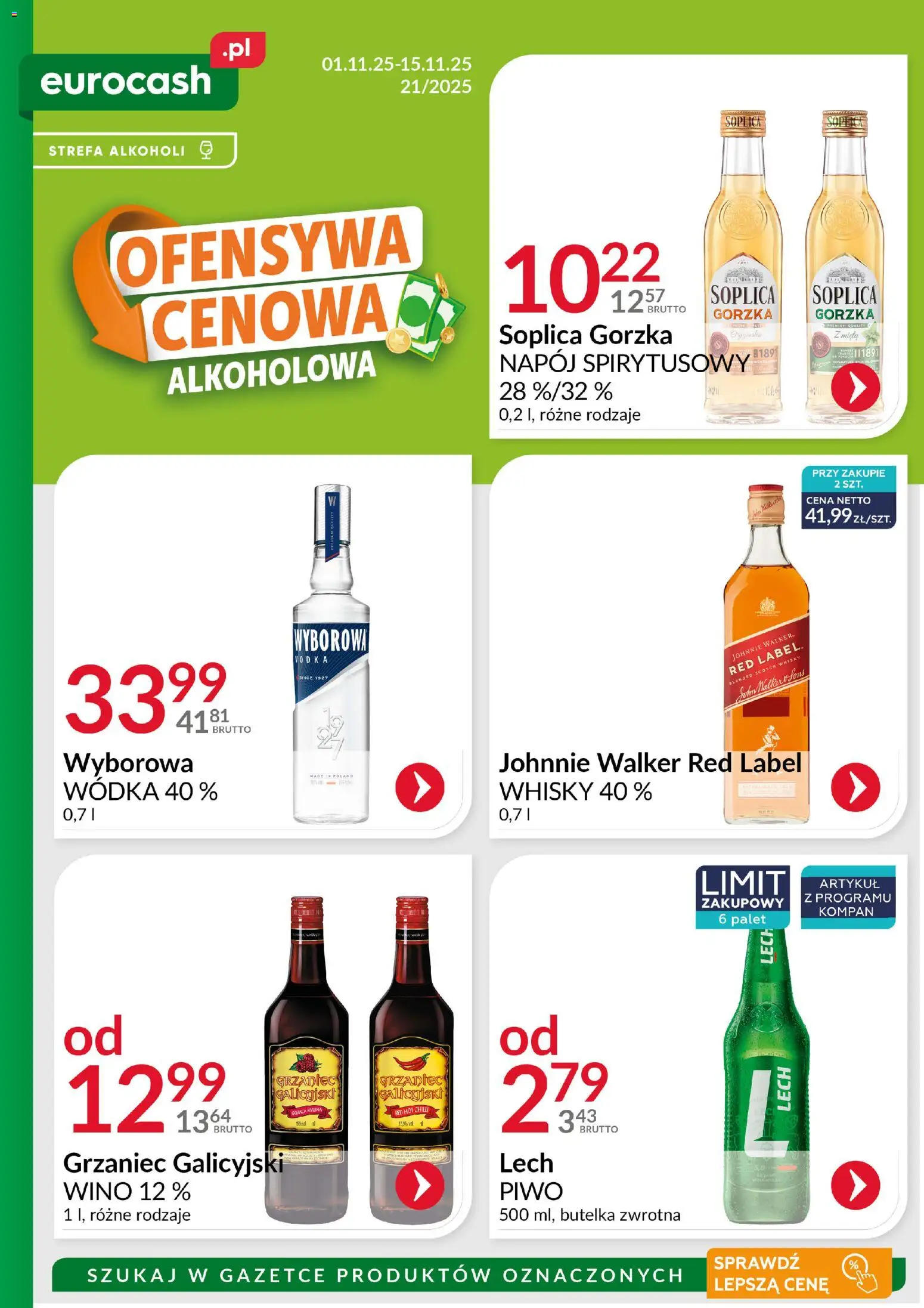Eurocash Gazetka - Ofensywa Cenowa Alkoholowa od 01.11.2025 | Strona: 1
