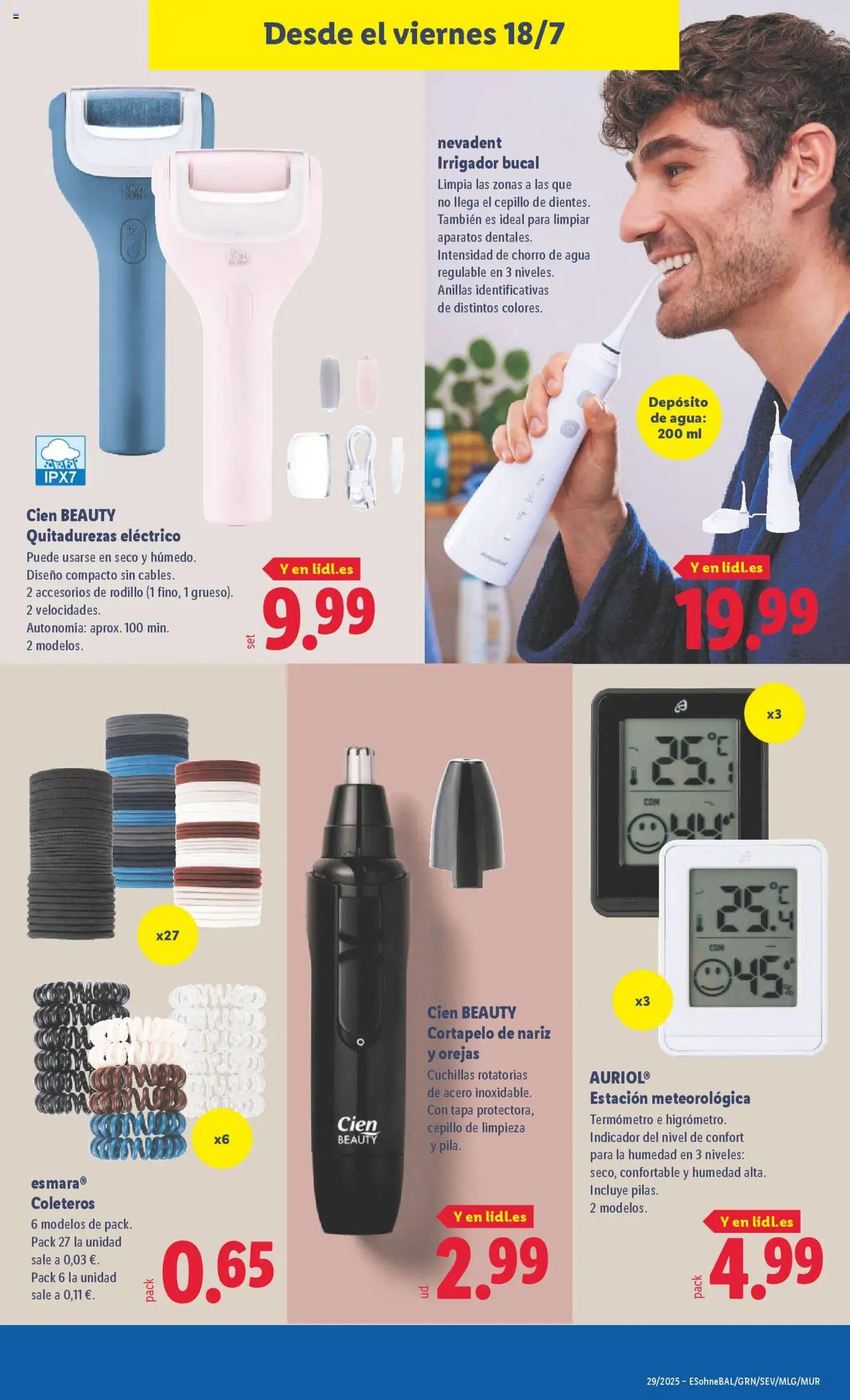 Lidl catálogo de bazar MAD │ válido desde el 14.07.2025 | Página: 15 | Productos: Cepillo, Estación meteorológica, Γλυκό νερατζάκι, Termómetro