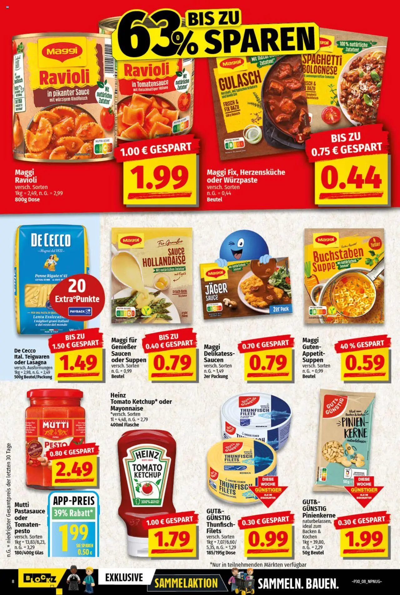 nah & gut Prospekt 	 - gültig ab dem 21.07.2025 | Seite: 8 | Produkte: Maggi, Tomaten, Gulasch, Rindfleisch