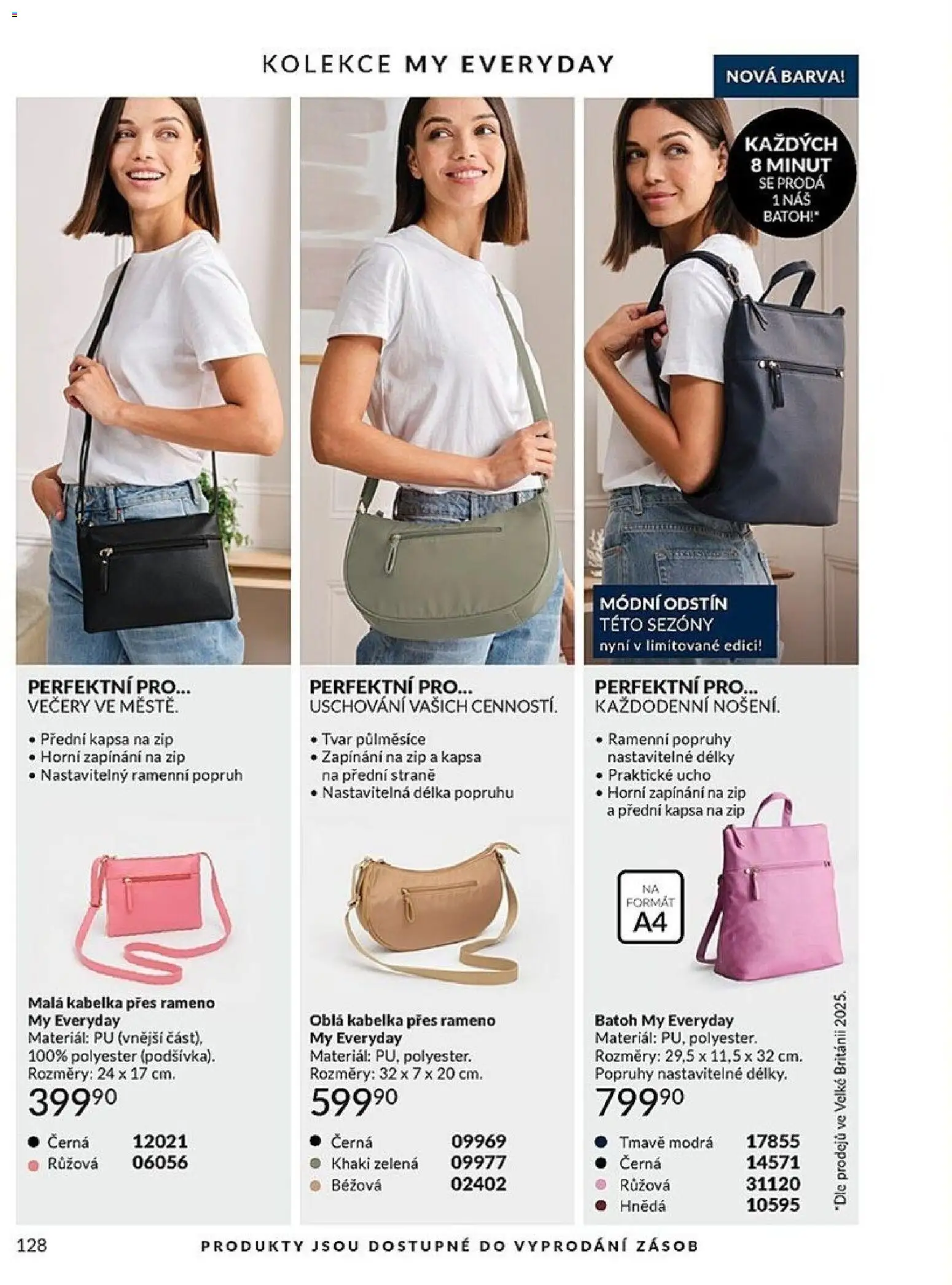 Avon Katalog 04/2026 od 01.04.2026 | Strana: 128 | Produkty: Kabelka, Batoh