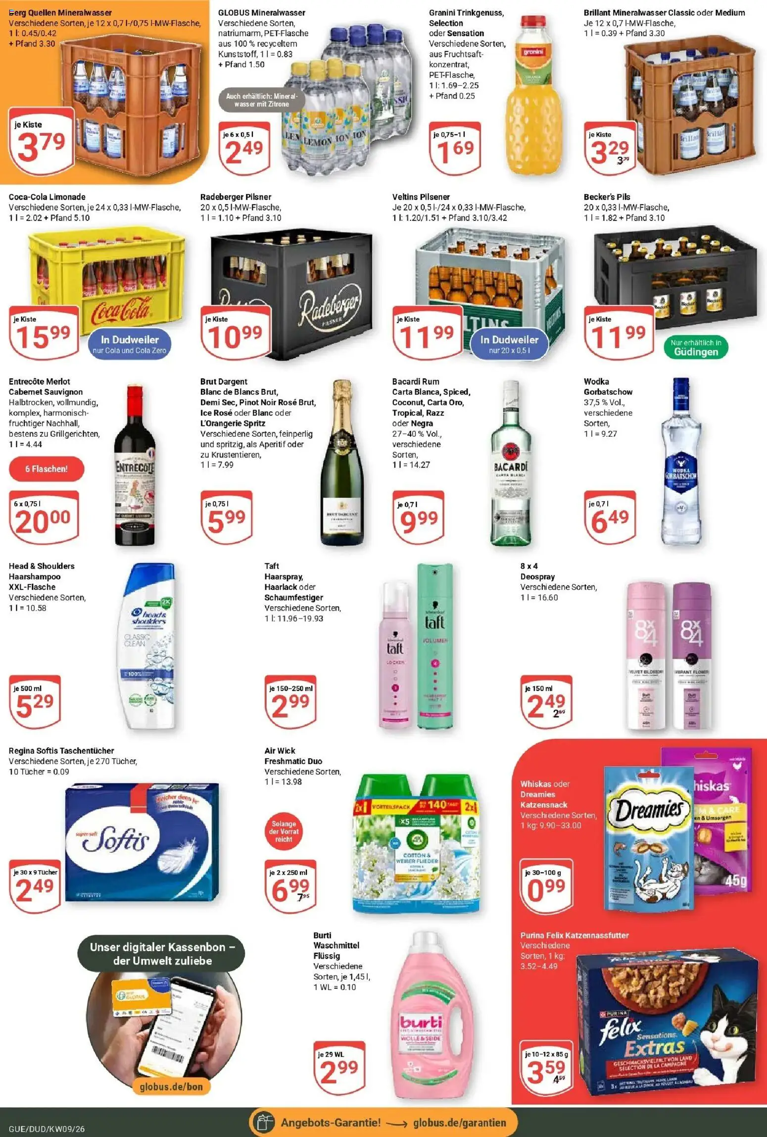 Globus Prospekt Saarbrücken-Güdingen – gültig ab 23.02.2026 | Seite: 5 | Produkte: Head & shoulders, Mineralwasser, Granini, Wodka