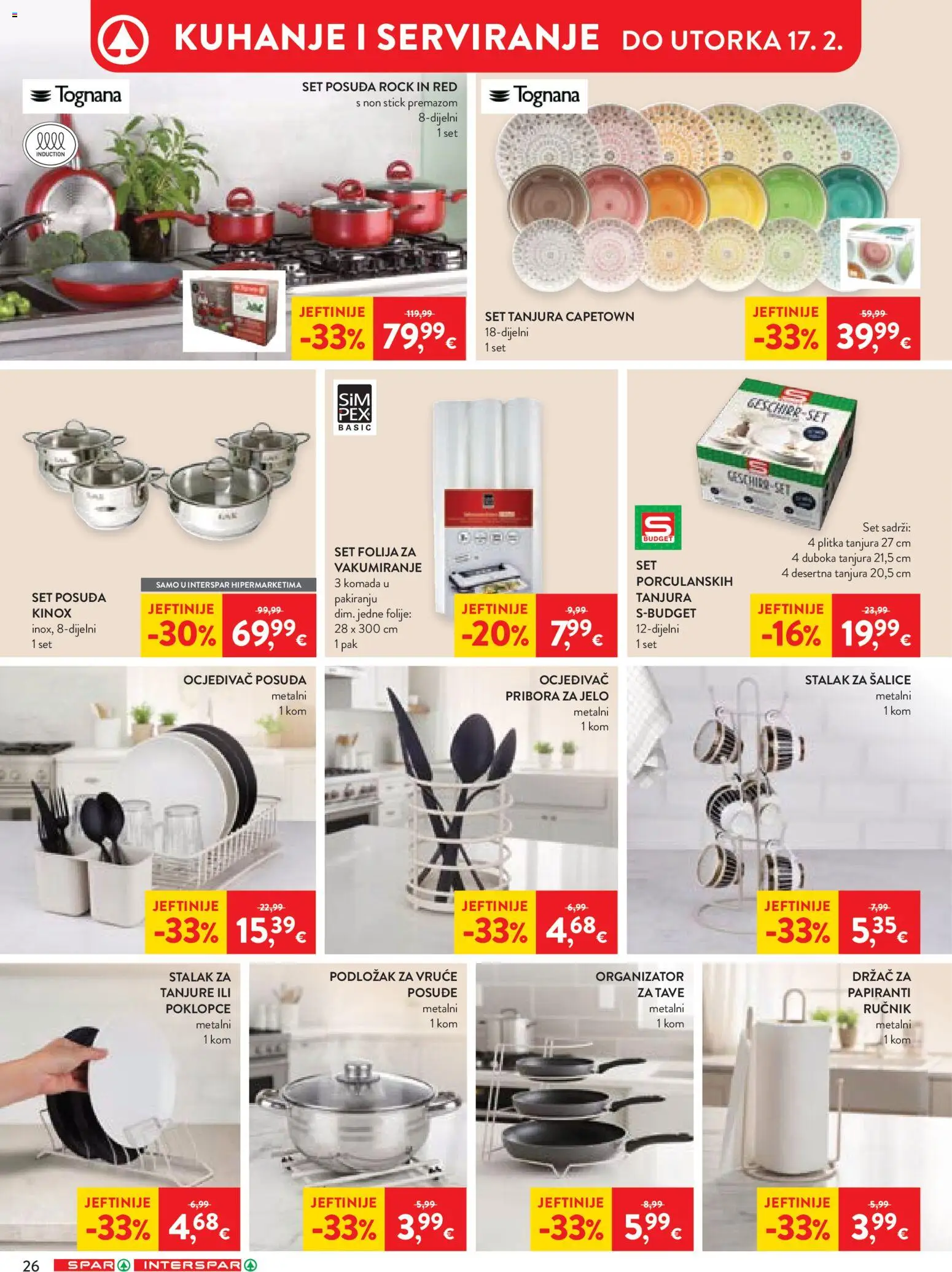 Spar katalog | vrijedi od 04.02.2026 | Stranica: 32 | Proizvodi: Set tanjura, Tognana, Ručnik