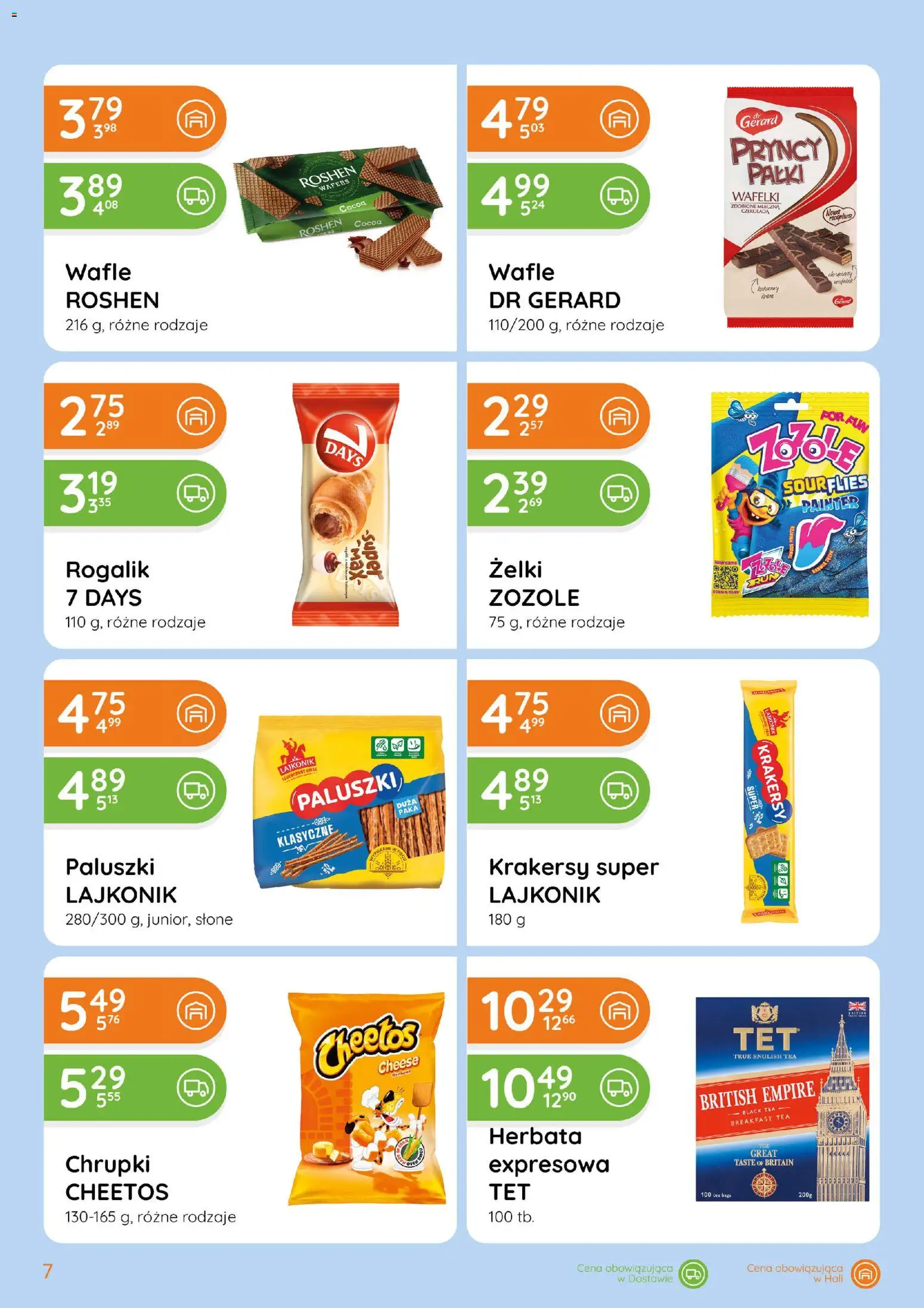 Eurocash Gazetka - Ofensywa Spożywcza od 19.02.2026 | Strona: 7 | Produkty: Krakersy, Wafelki, Żelki, Herbata