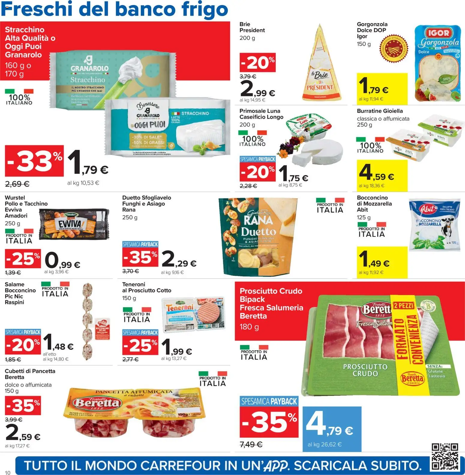 Volantino Carrefour del 02.01.2026 | Pagina: 10 | Prodotti: Prosciutto Cotto, Salame, Funghi, Abito