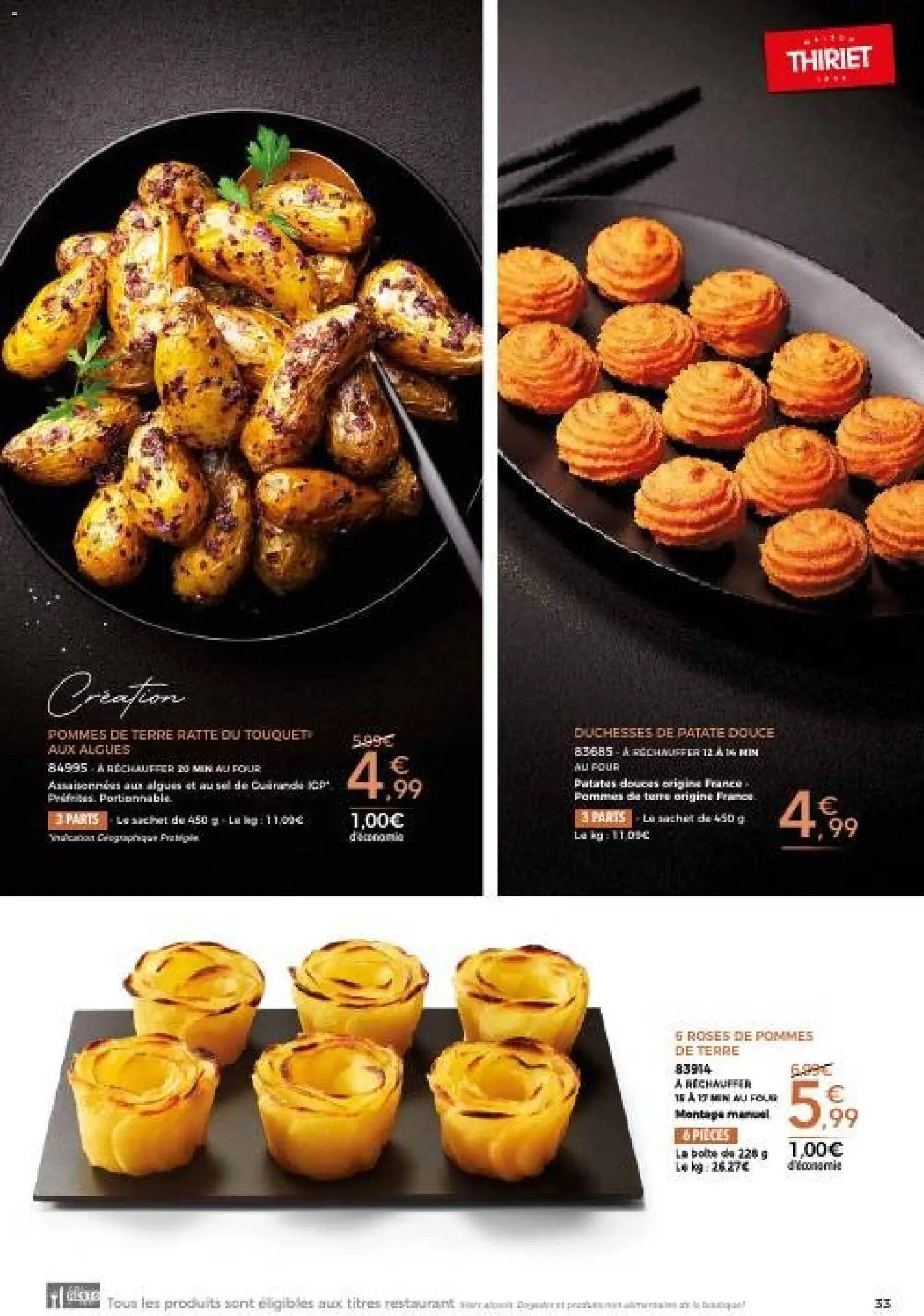 {H1} | Page: 33 | Produits: Four, Patate douce, Algues, Pommes de terre