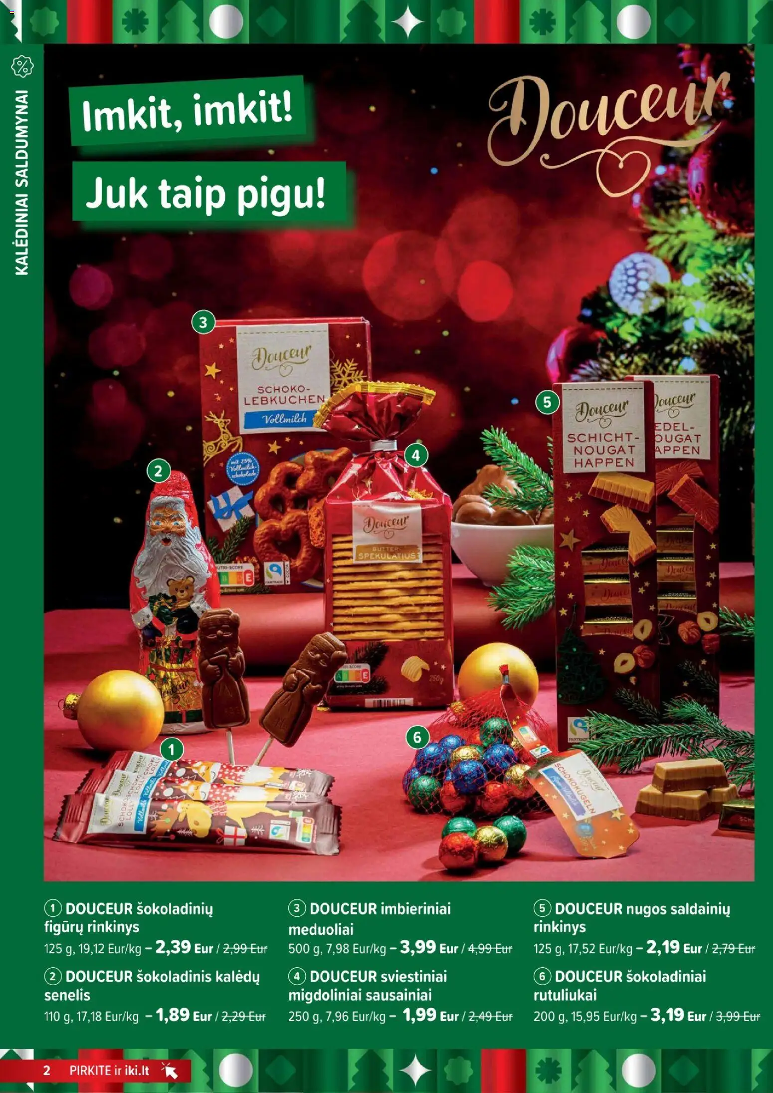 IKI akcijos nuo 17.11.2025 | Puslapis: 2 | Prekių: Sausainiai