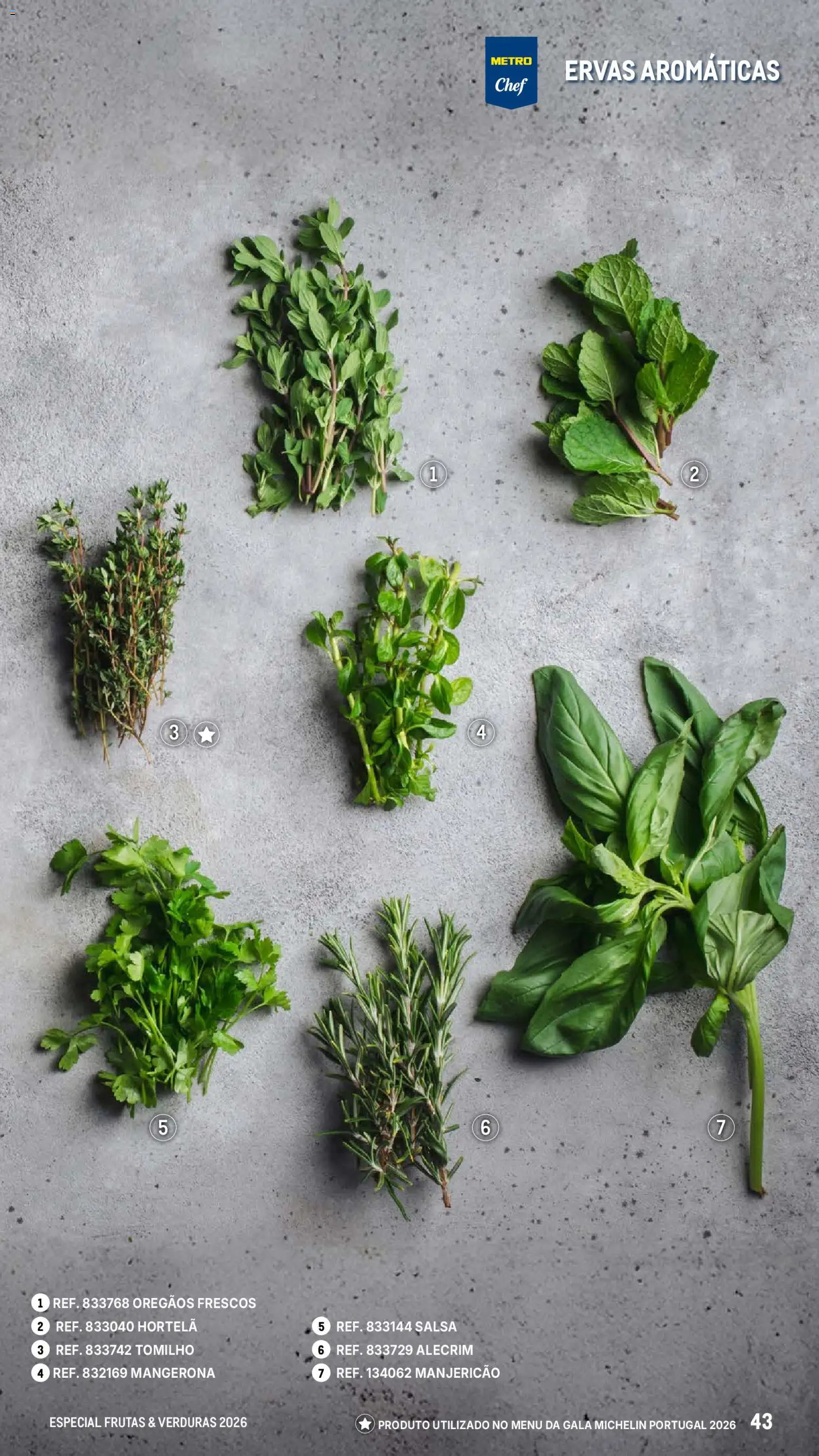 Makro Especial Frutas e Verduras 2026 │ válido de 06.03.2026 | Página: 43 | Produtos: Orégãos, Hortelã