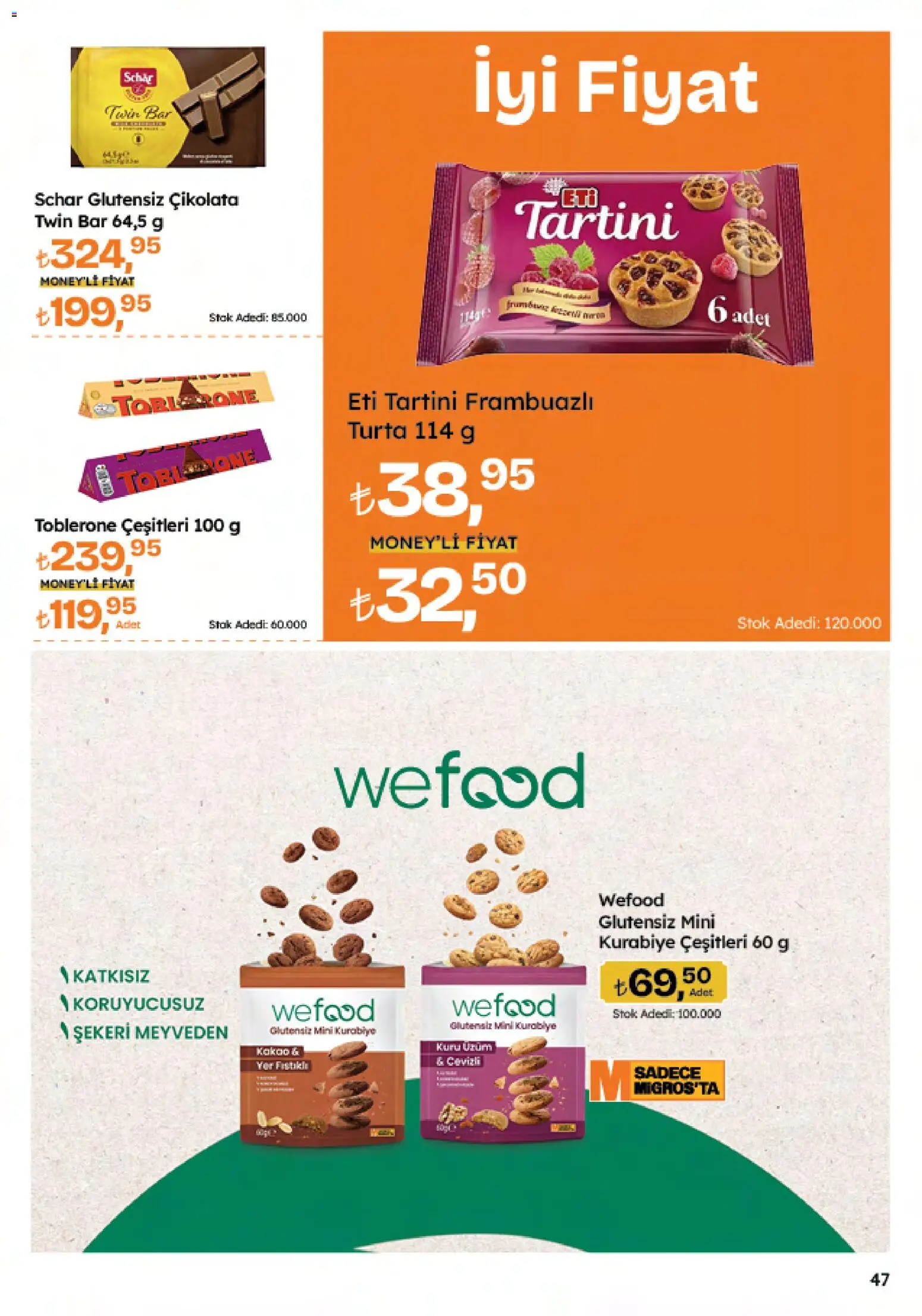 Migros Katalog - Migroskop - 12.02.2026 tarihinden itibaren geçerlidir | Sayfa: 47 | Ürünler: Çikolata, Kurabiye, Kuru üzüm, Üzüm