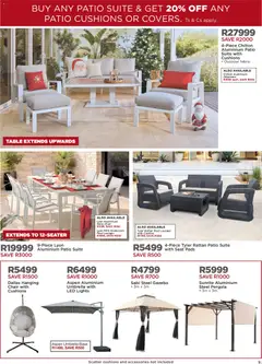 House and Home specials catalogue – valid from 17.11.2025 | Page: 9 | Products: Umbrella, Table, Chair, Pads