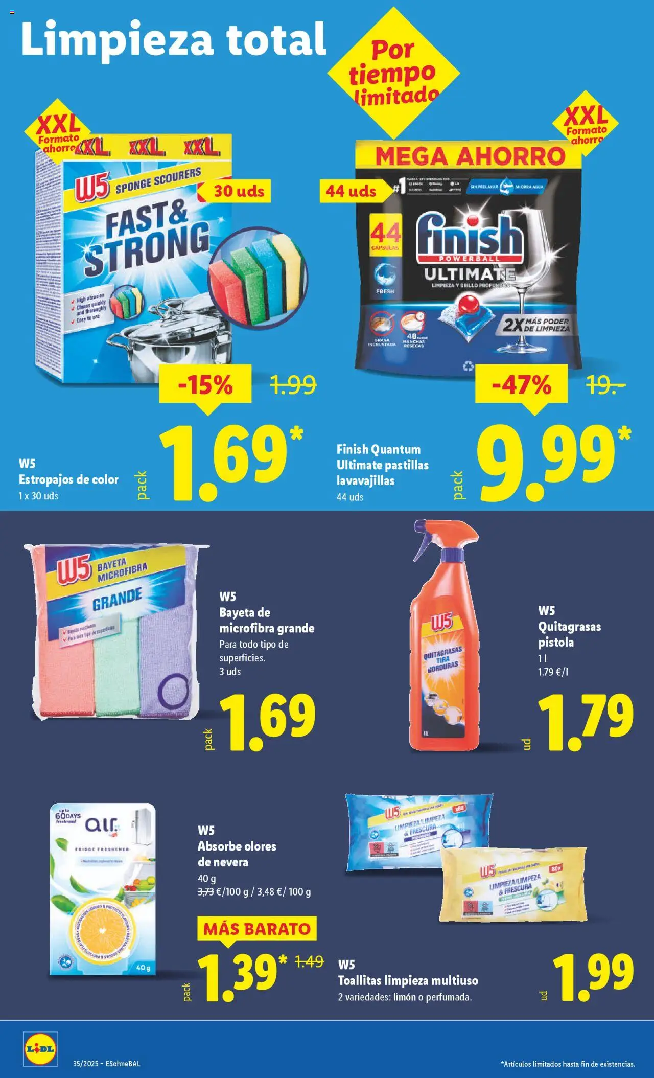 Lidl catálogo VAL │ válido desde el 25.08.2025 | Página: 20 | Productos: Pastillas lavavajillas, Lavavajillas, Nevera