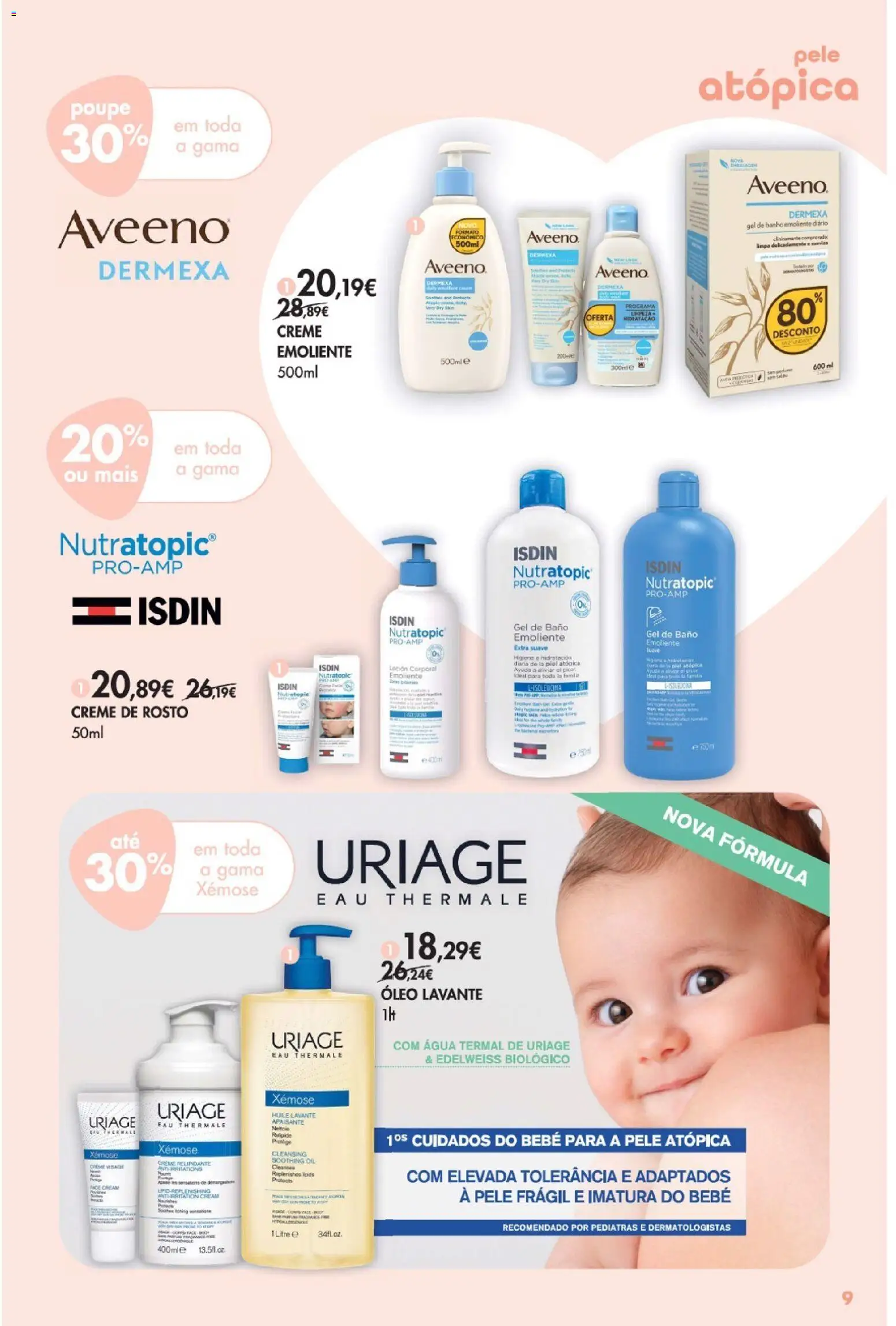 Pingo Doce - Bem Estar Bebé Lojas │ válido de 06.01.2026 | Página: 9 | Produtos: Gel de banho, Banho, Óleo, Creme