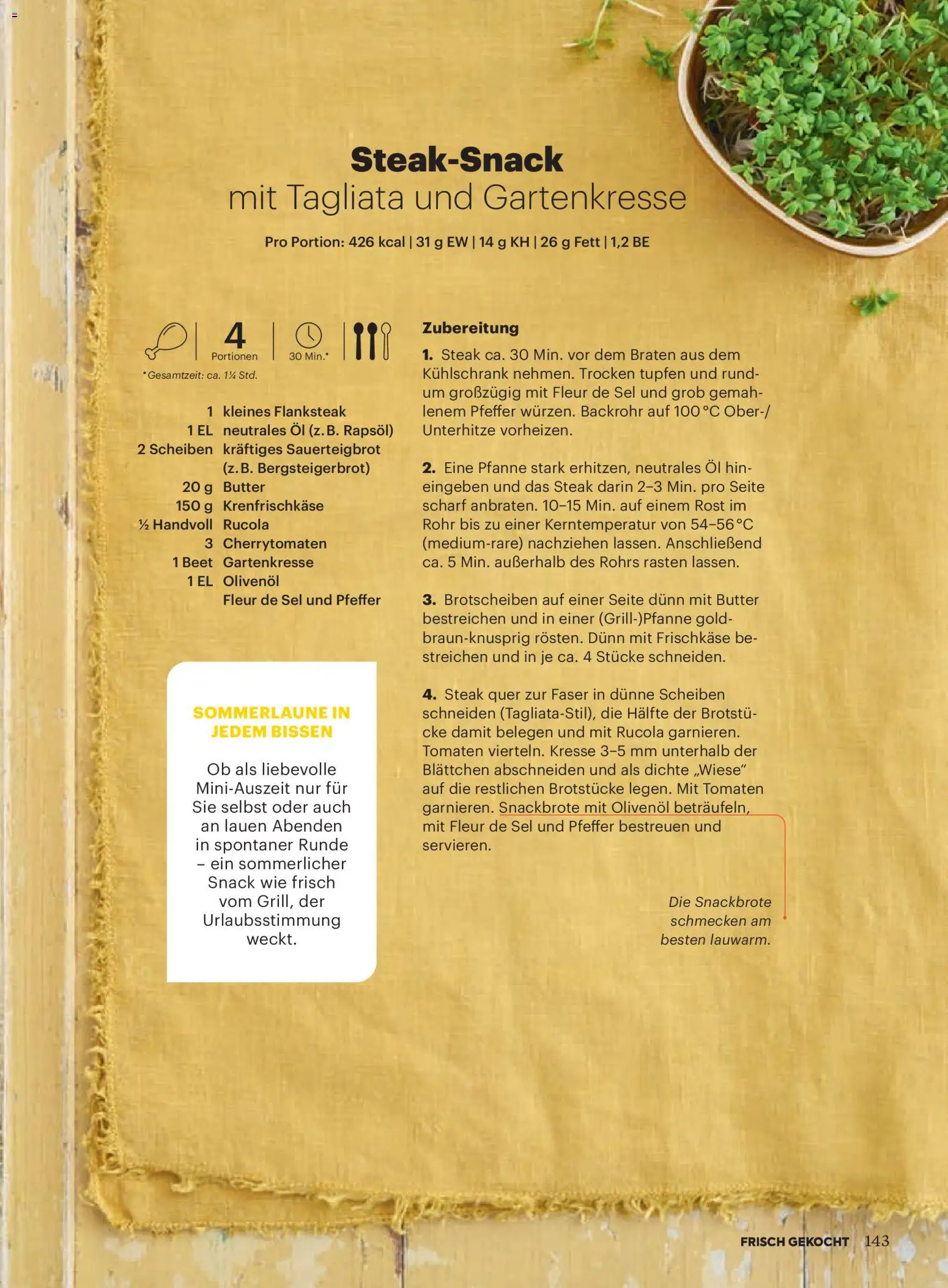 Billa Frisch Gekocht gültig ab 01.05.2026 | Seite: 143 | Produkte: Pfeffer, Butter, Öl, Tomaten