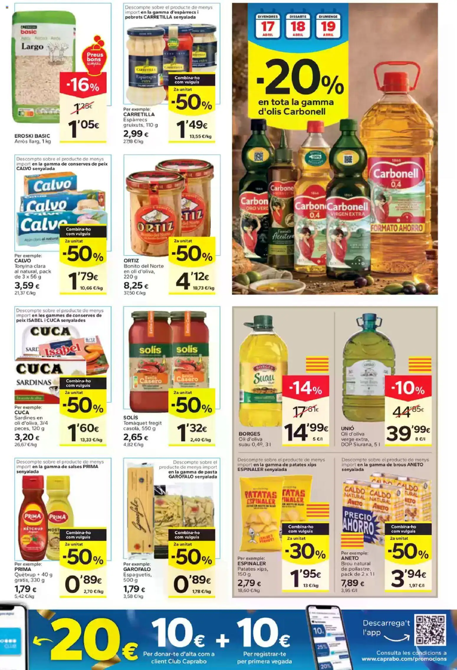 Caprabo folleto │ válido desde el 16.04.2026 | Página: 11 | Productos: Pasta