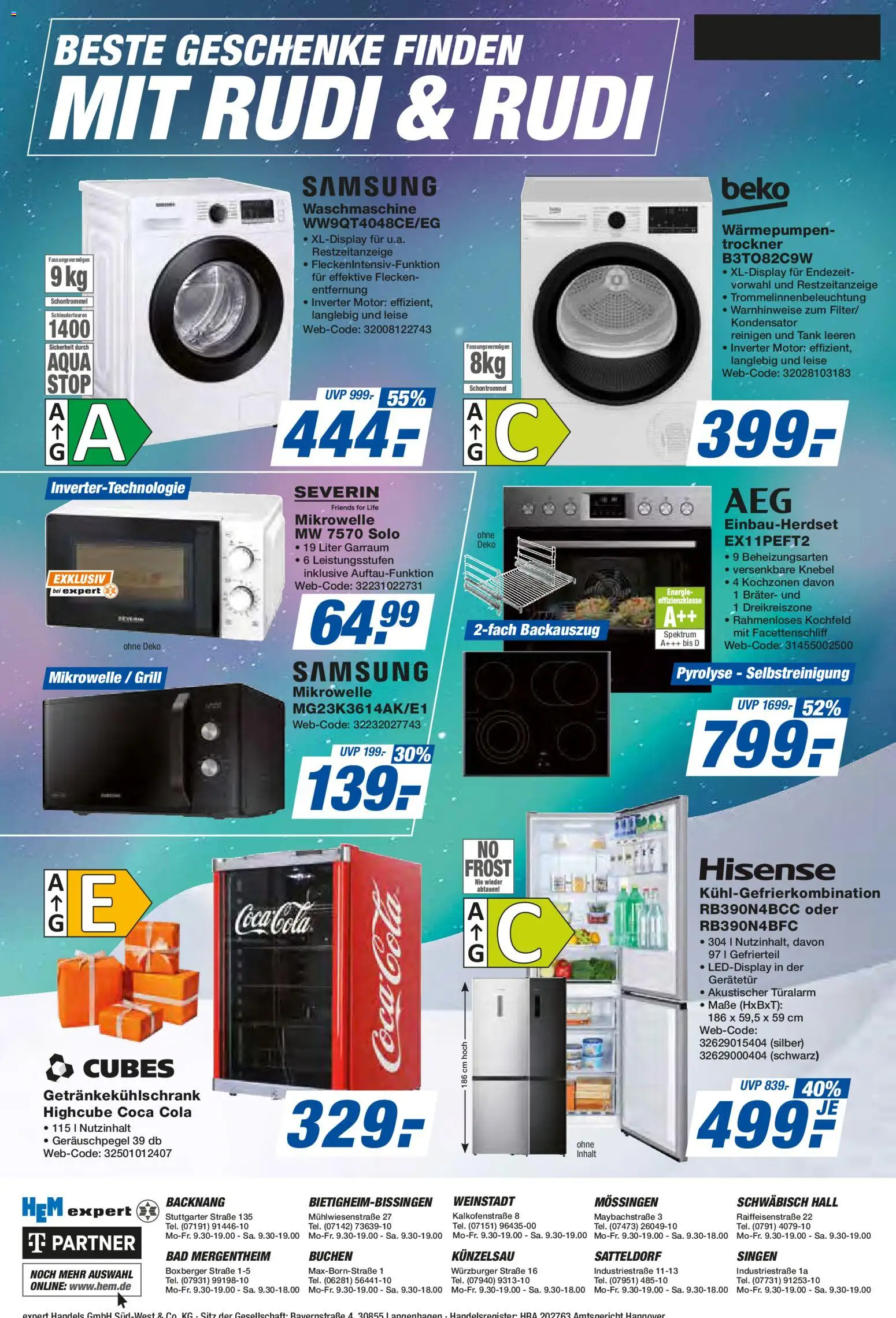 Expert  Aktuelle Beilage – gültig ab 05.12.2025 | Seite: 32 | Produkte: Hisense, Mikrowelle, Coca cola, Bad